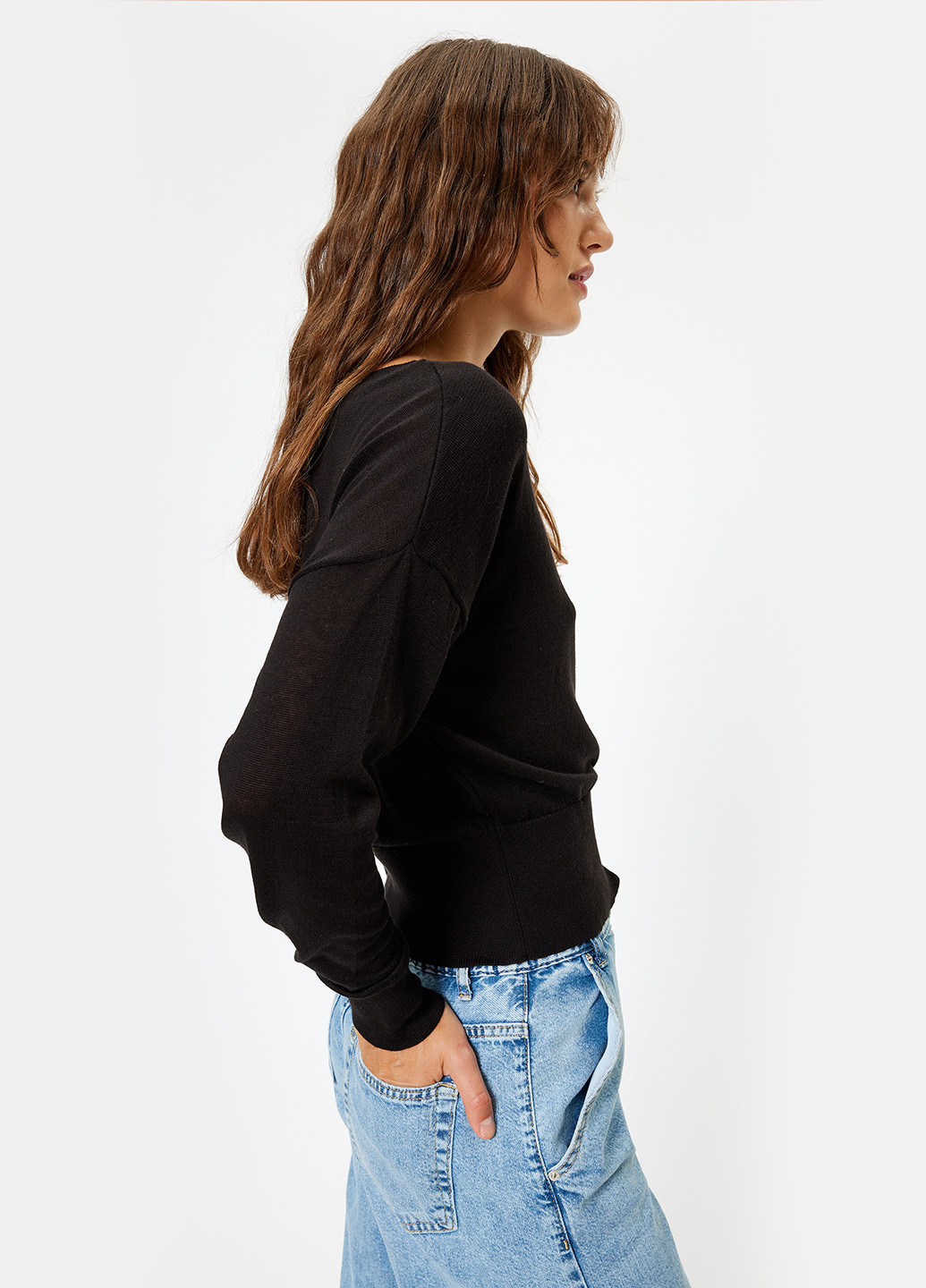 Черный демисезонный джемпер джемпер KOTON