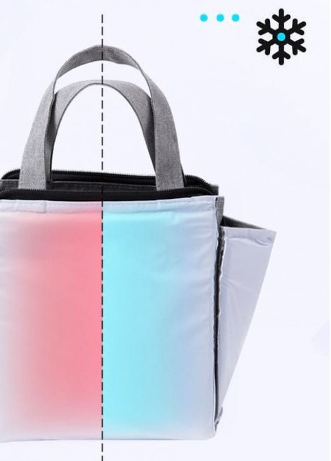 Термосумка ланч бэг Tea Break на замке, 5.5л, серая No Brand 402107 (252644097)