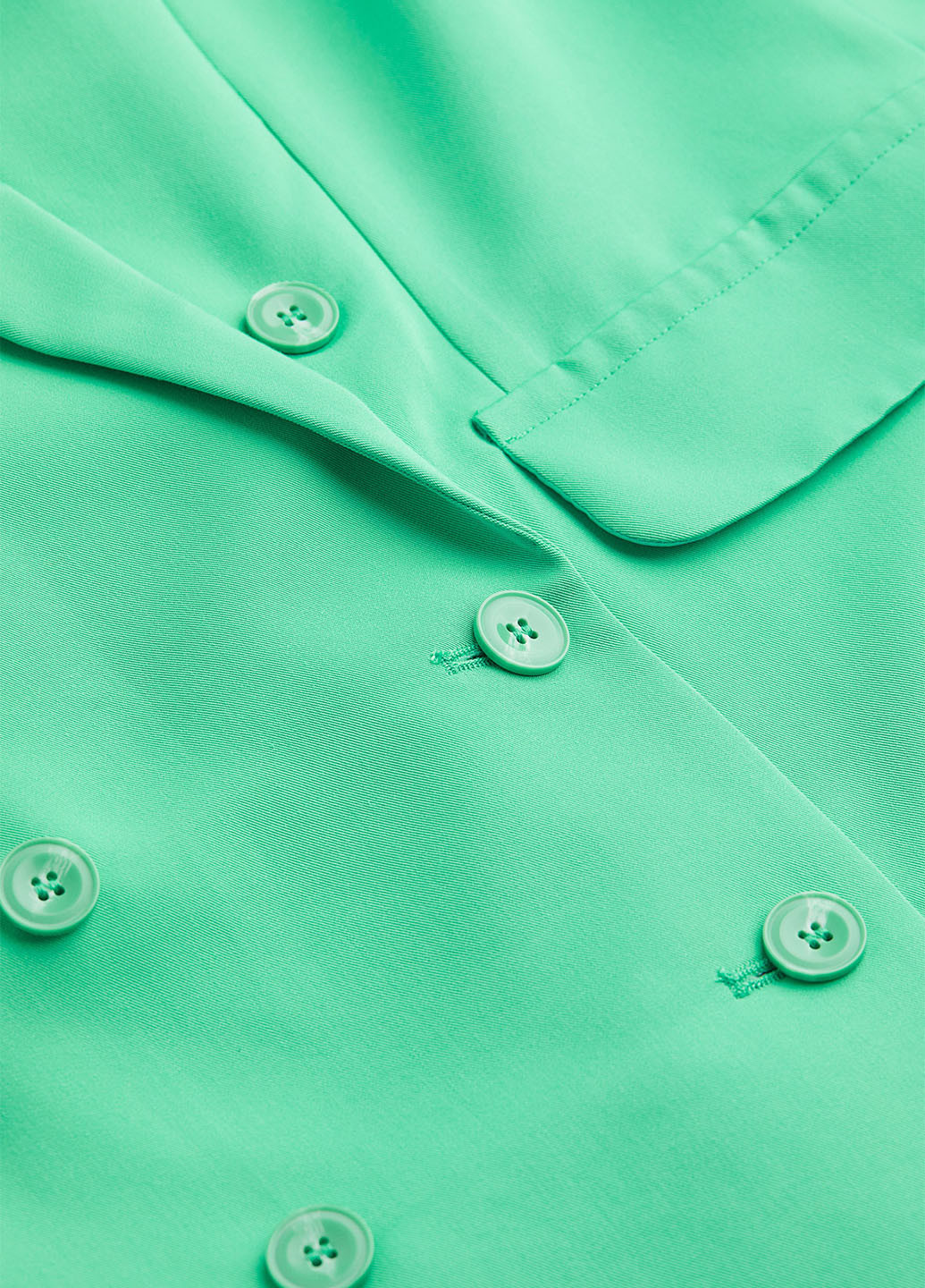 Зеленый женский жакет H&M однотонный - демисезонный