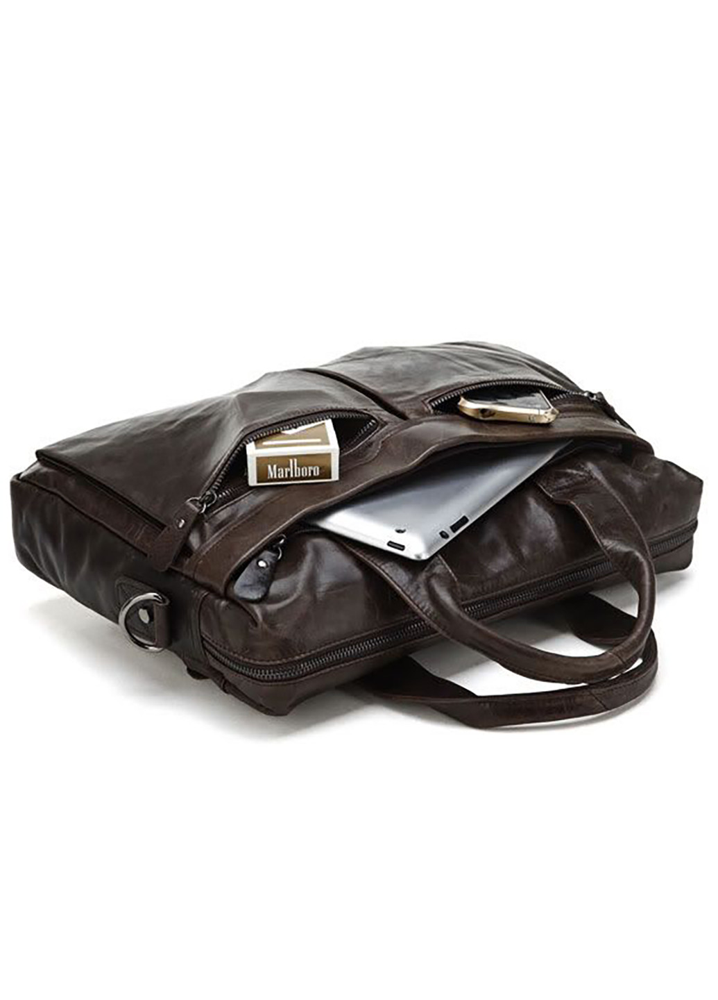 Чоловіча шкіряна сумка 39,5х29х9 см Vintage (252130752)