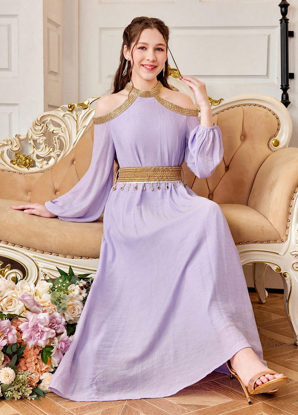 Сиреневое платье SHEIN (330763604)