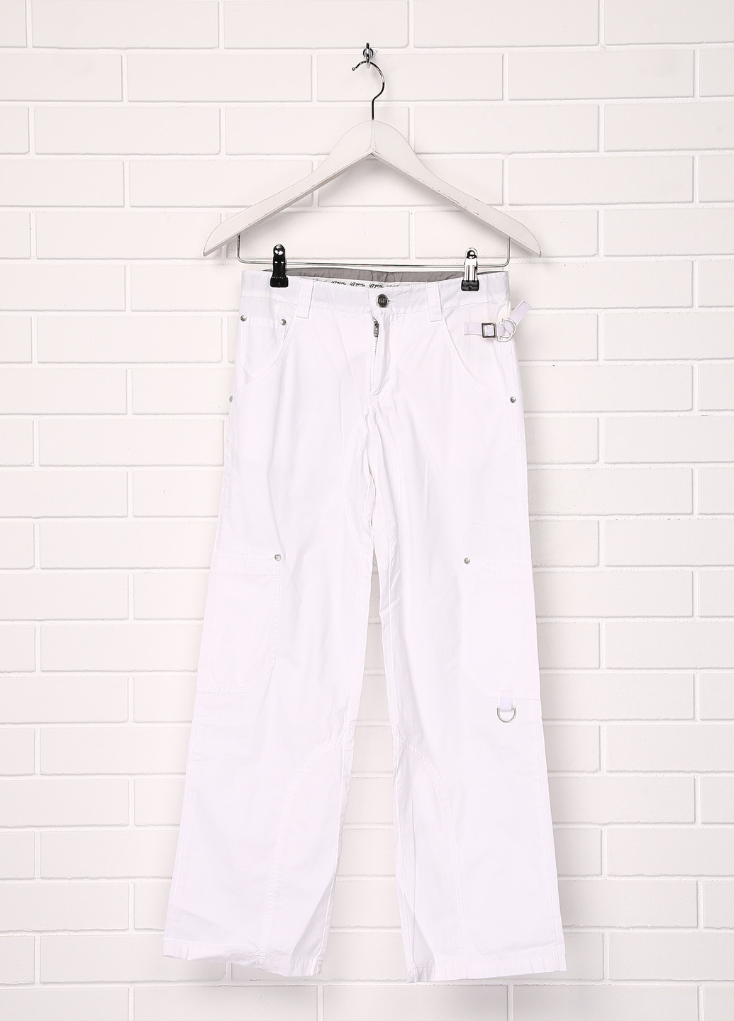 Белоснежные кэжуал летние прямые брюки GF Ferre