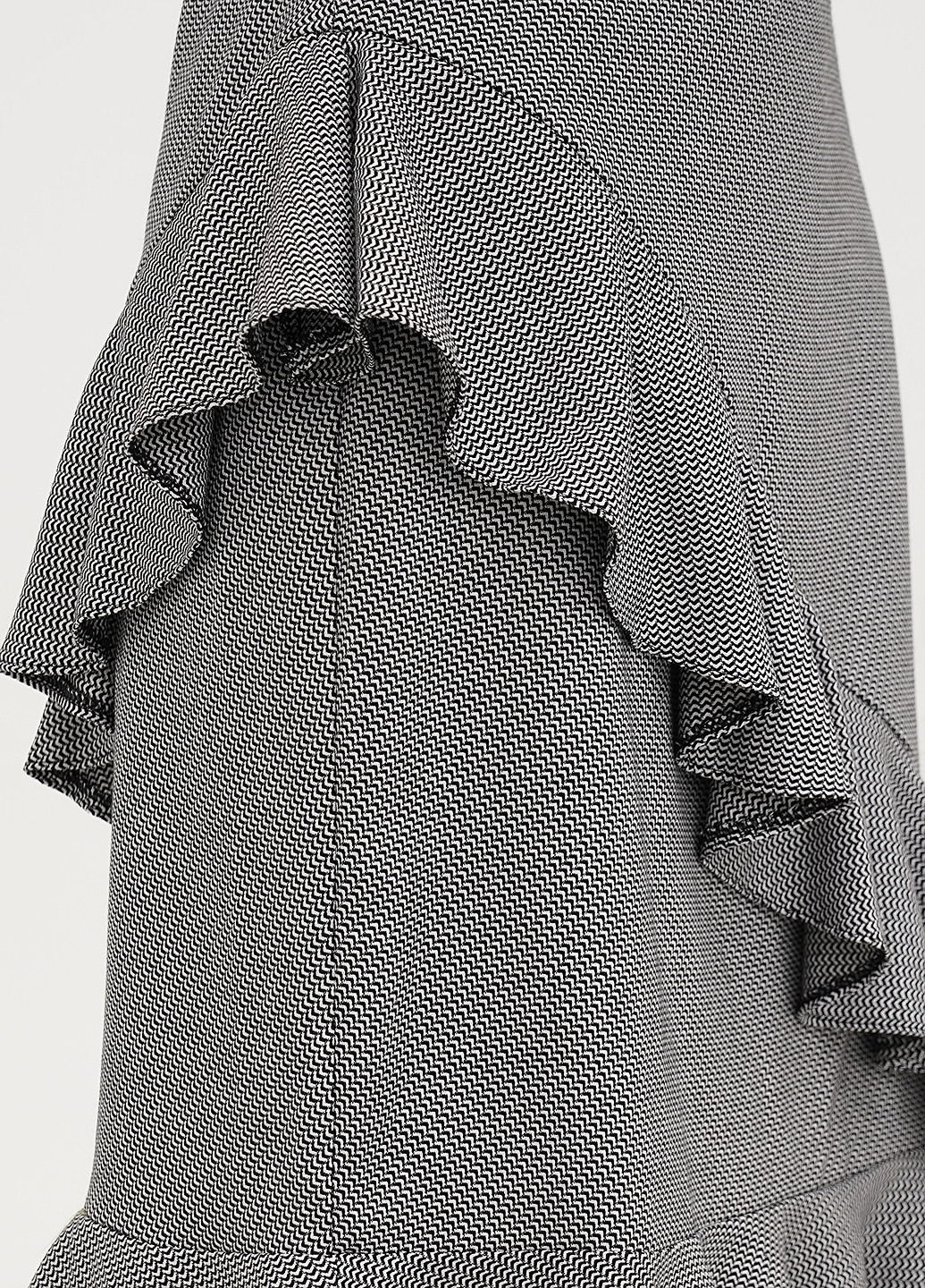 Черно-белое кэжуал платье Vicolo с геометрическим узором
