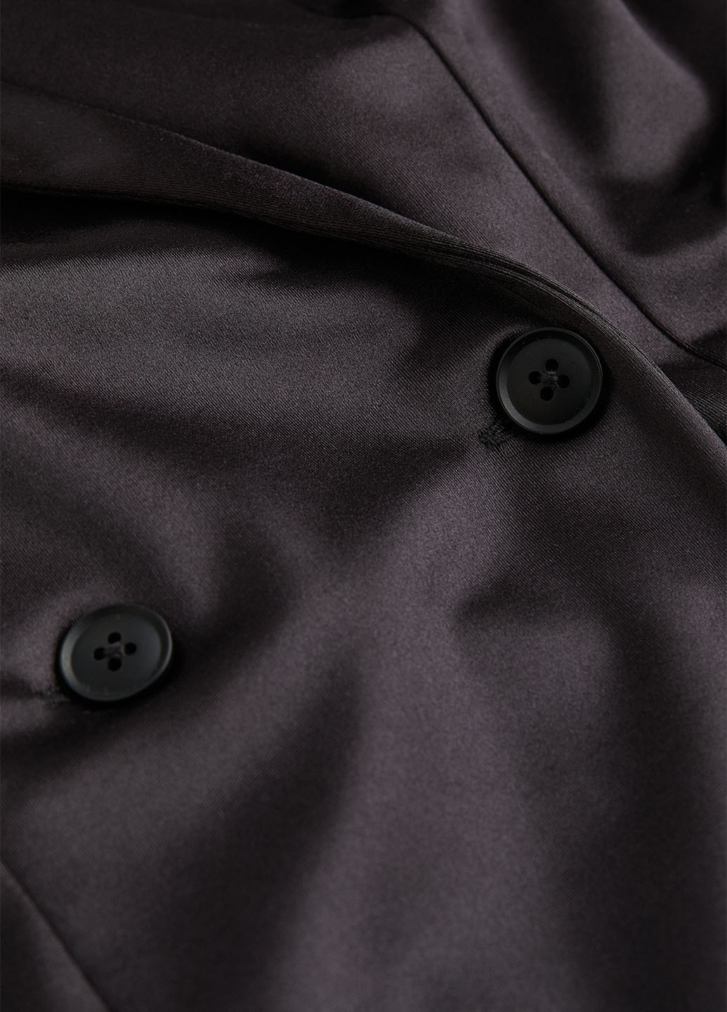 Черное кэжуал платье силуэтная, платье-жакет H&M однотонное