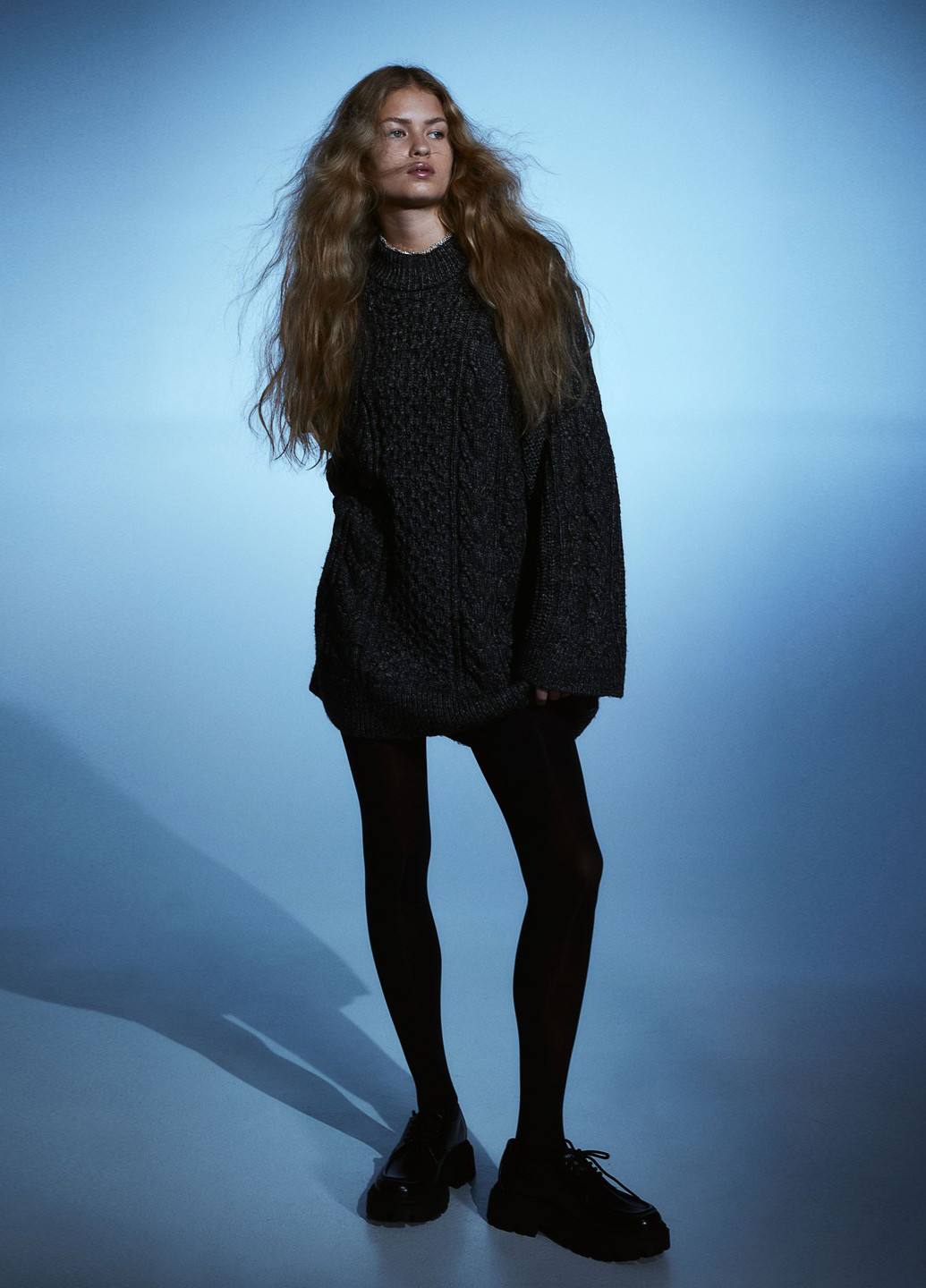 Темно-сірий зимовий светр H&M