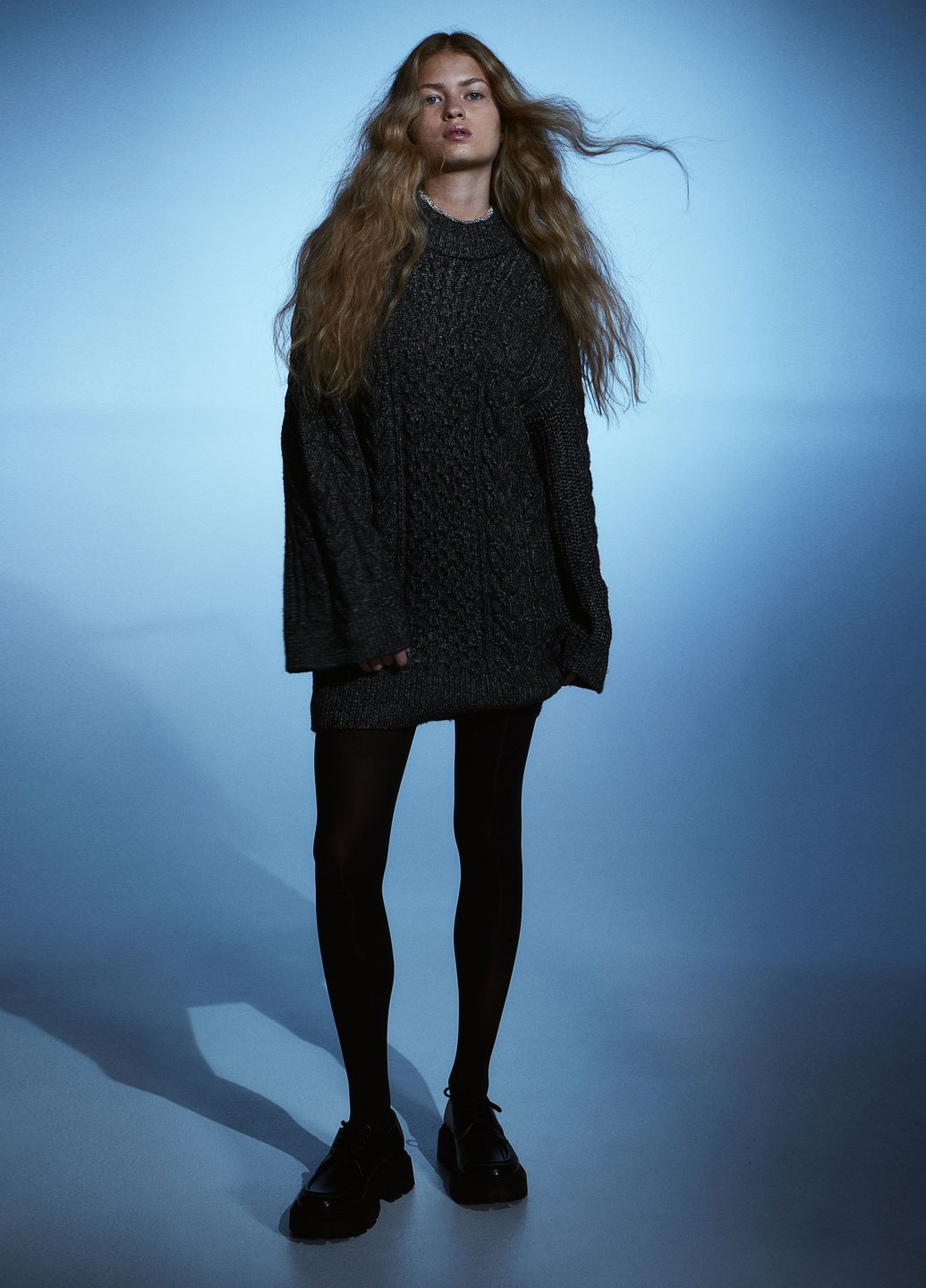 Темно-сірий зимовий светр H&M