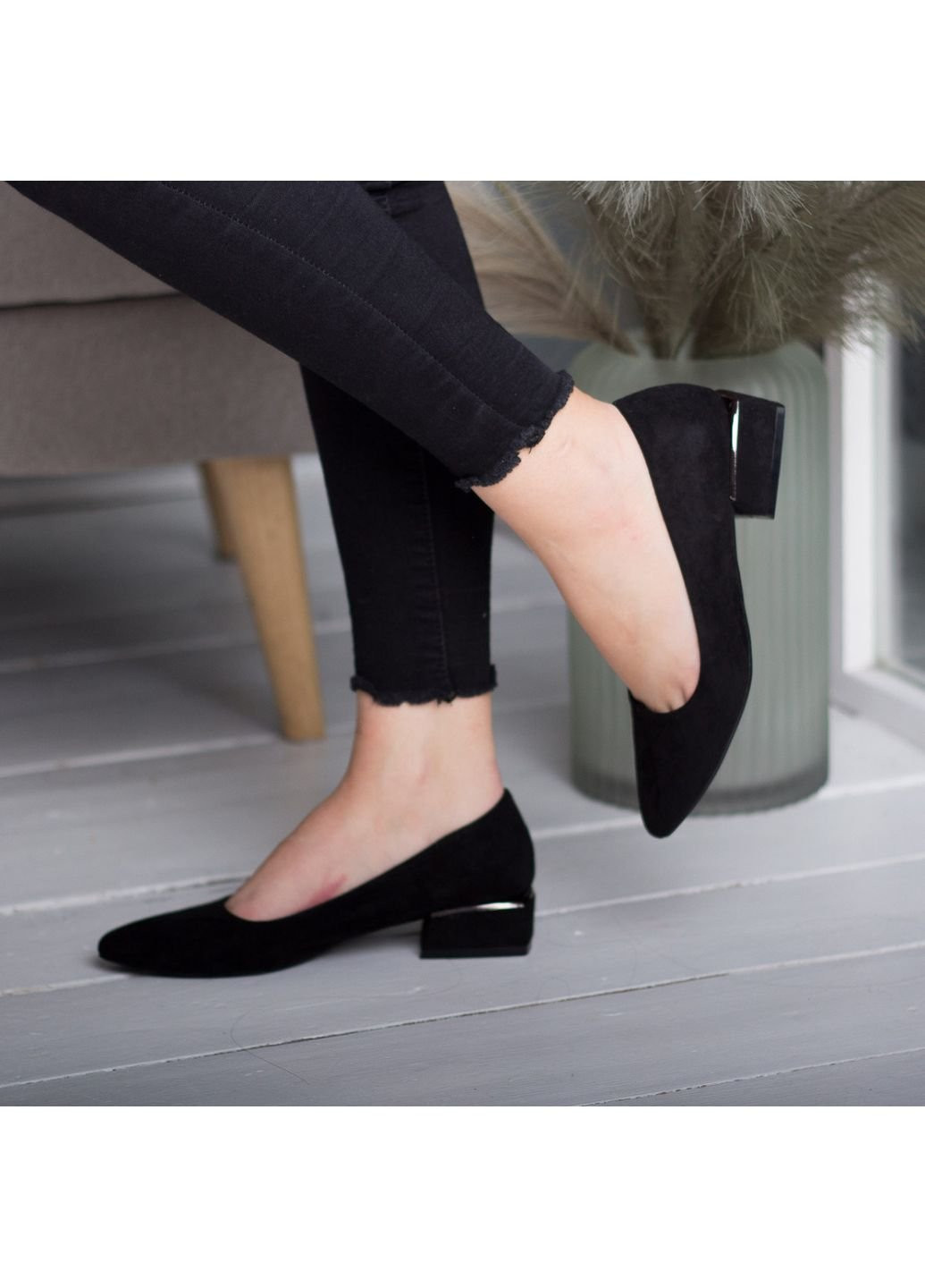 Туфлі жіночі Baggy 2595 38 24,5 см Чорний Fashion (253195296)