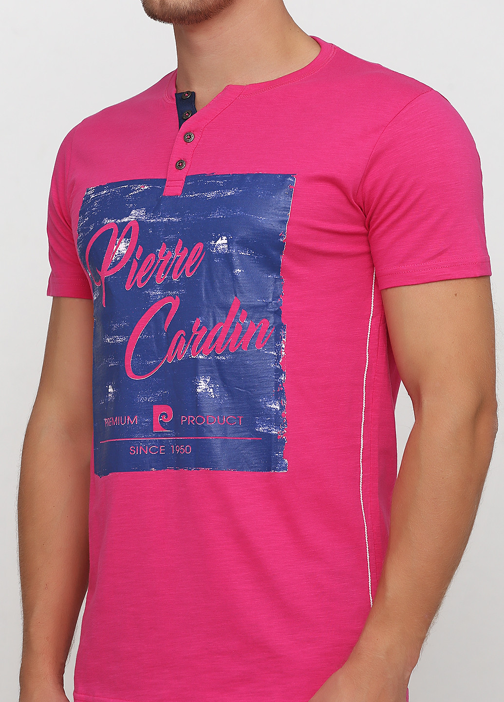 Малиновая футболка Pierre Cardin