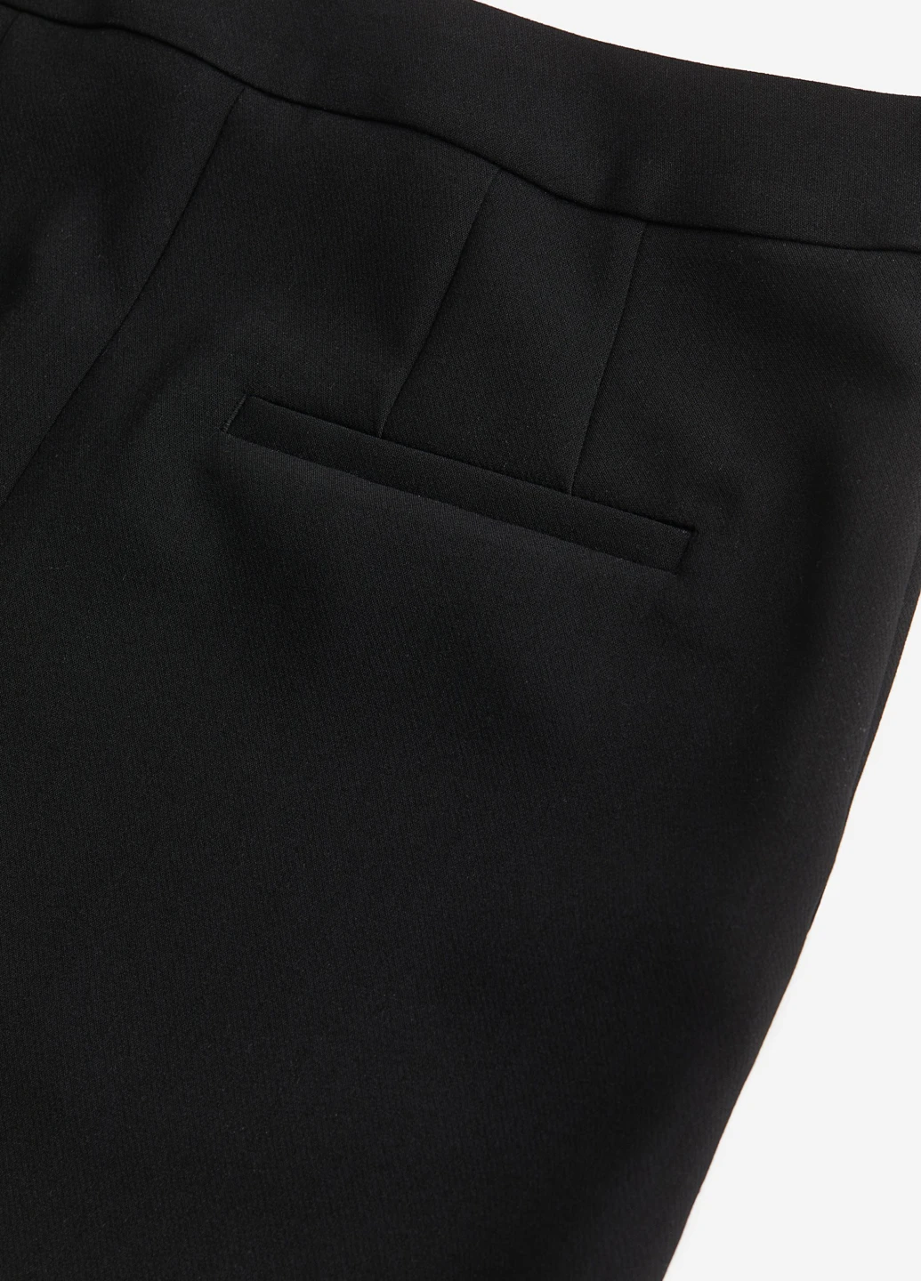 Черная кэжуал однотонная юбка H&M