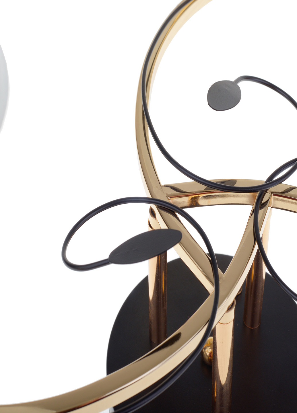 Люстра на 3 плафона черная LK-713S/3 E27 BK+FG Brille (220133432)