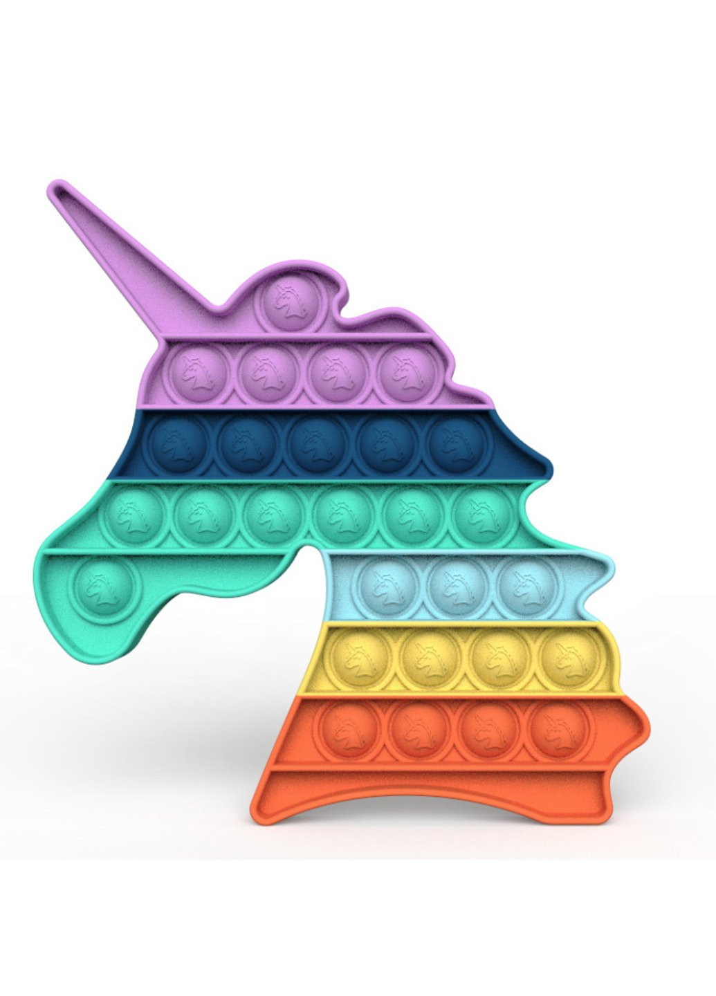 Антистрес іграшка Pop It Єдиноріг з бірюзовим пухирцем 5102 Power (254416166)
