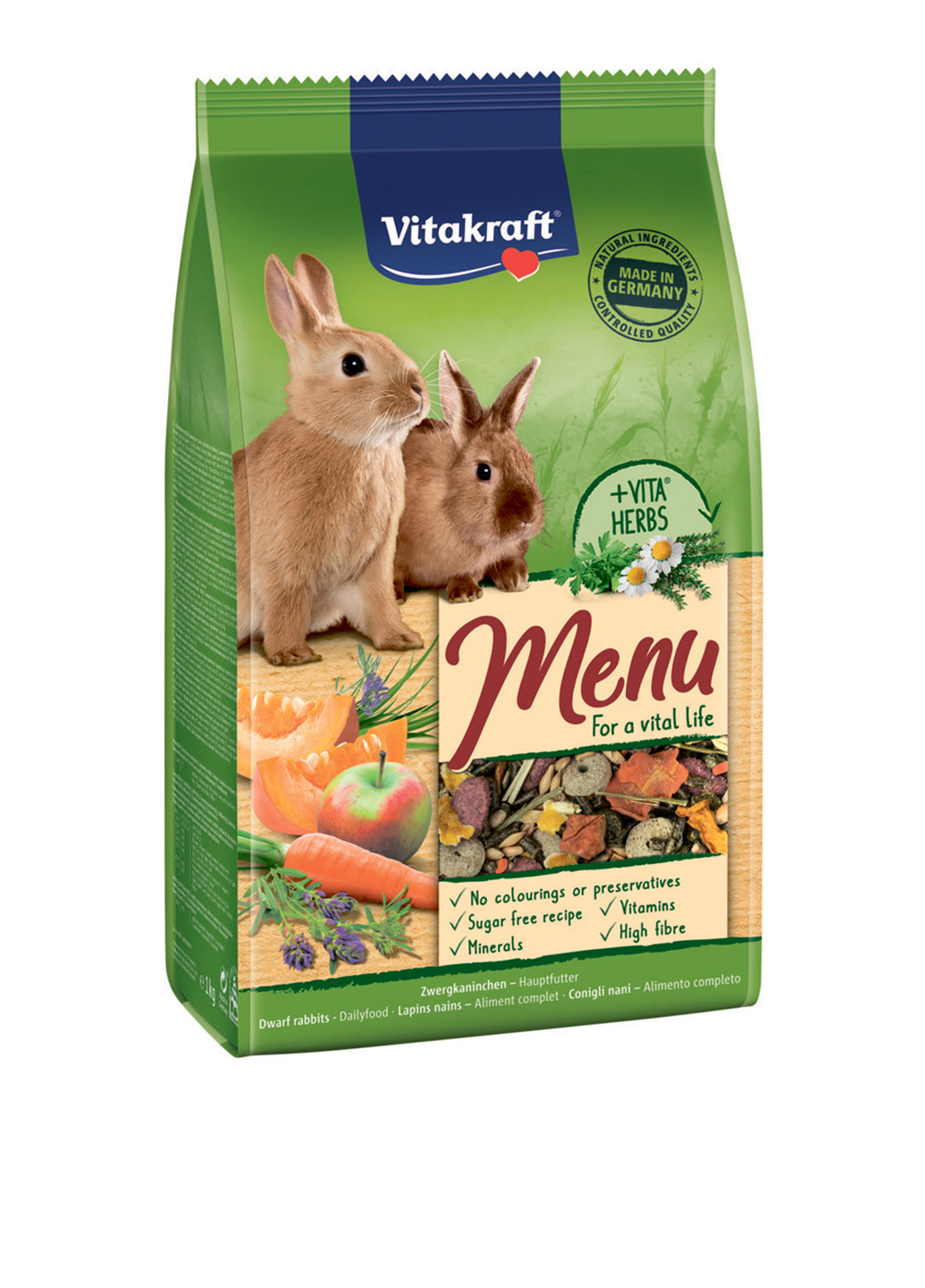 Корм для кроликов Menu, 1 кг Vitakraft (142042196)