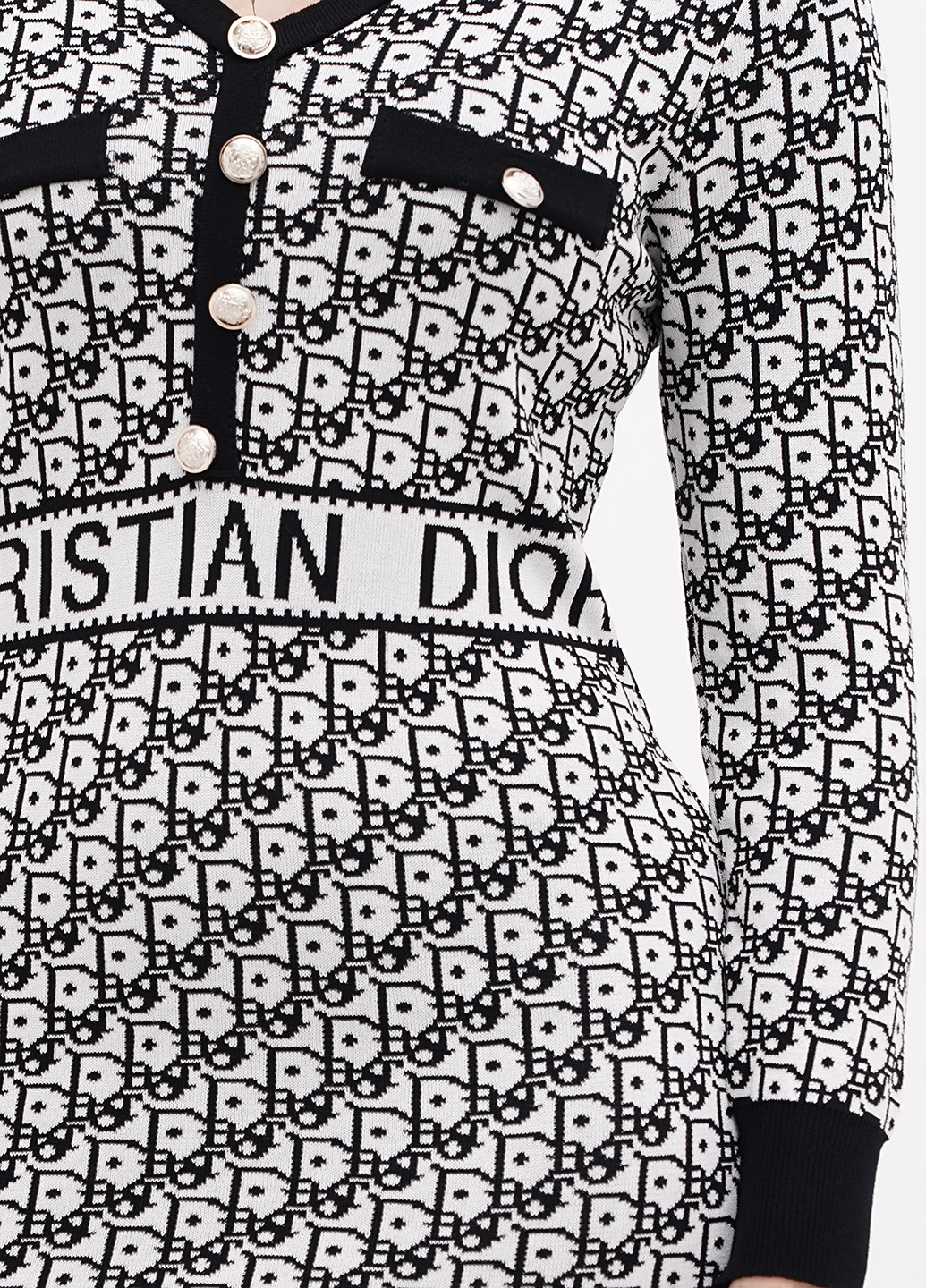 Чорно-білий кежуал сукня силуетна Rosa Shock з написами