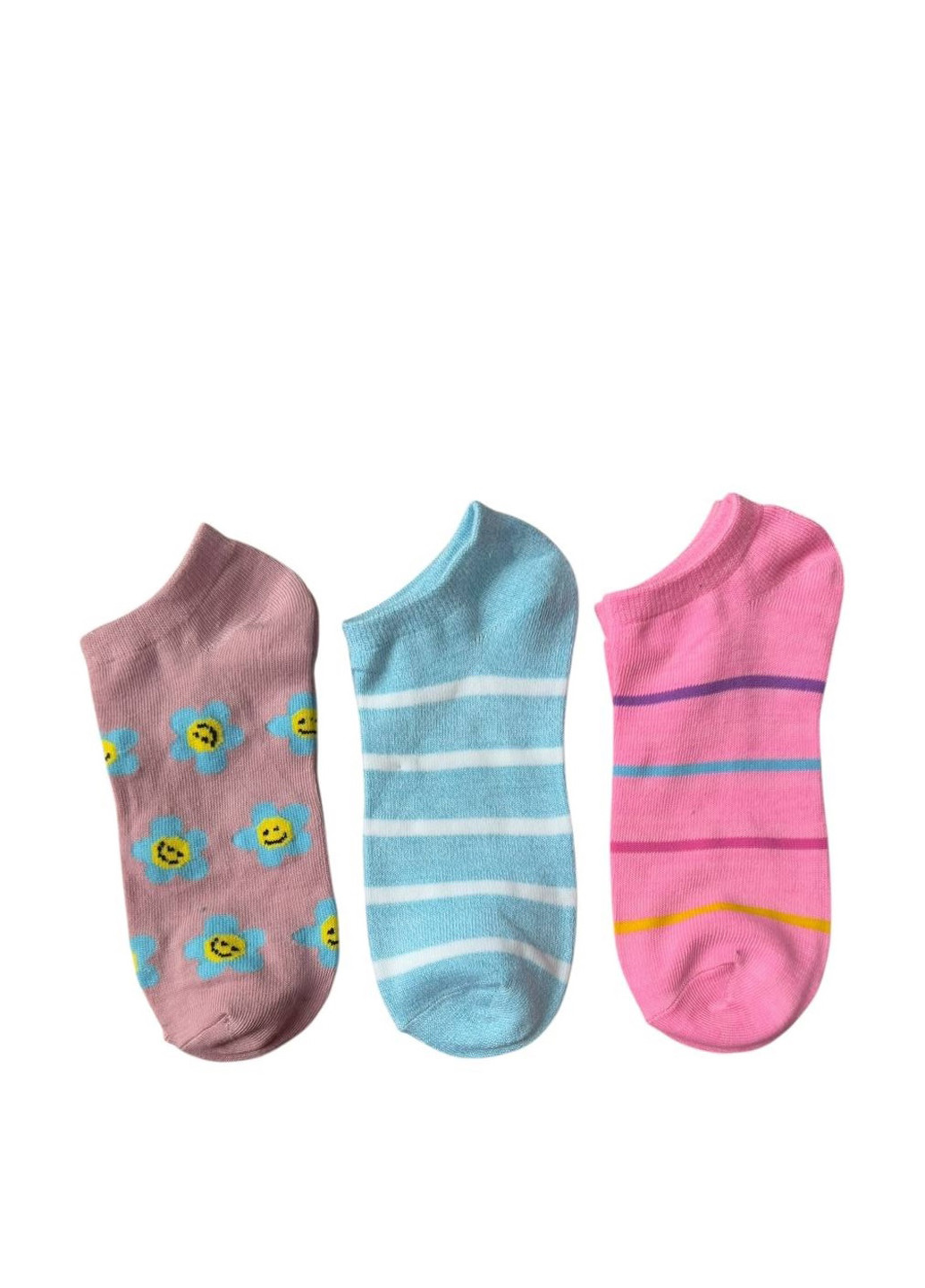 Комбинированные носки (3 шт.) рисунки (366116097)