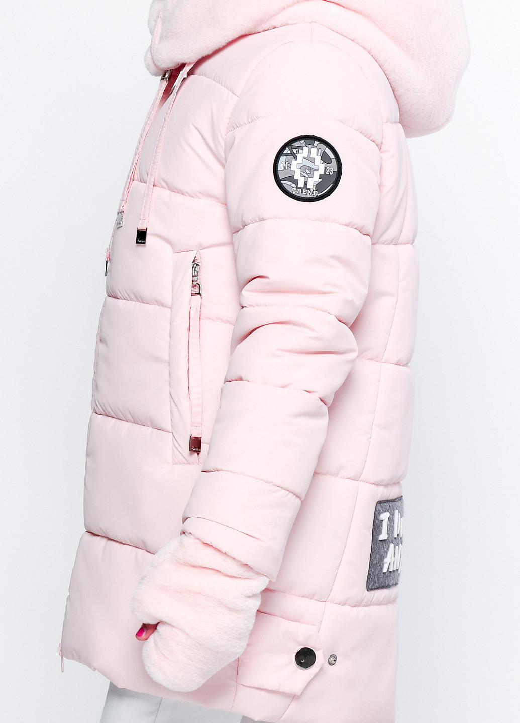 Светло-розовая зимняя куртка X-Woyz