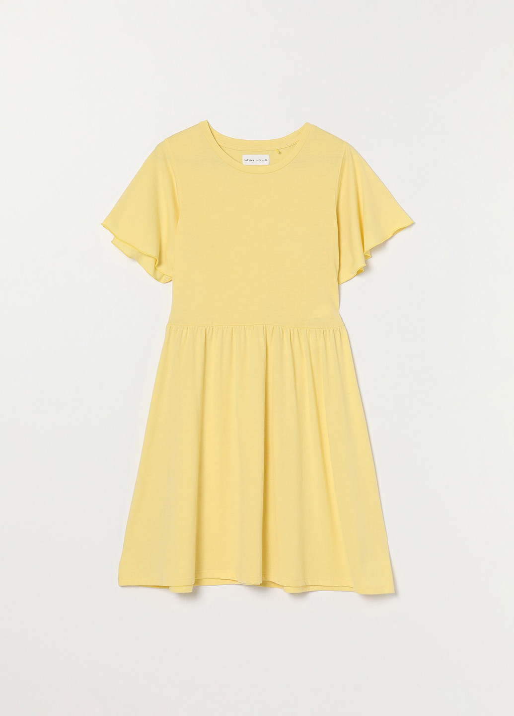 Світло-жовтий кежуал сукня сукня-футболка Lefties однотонна