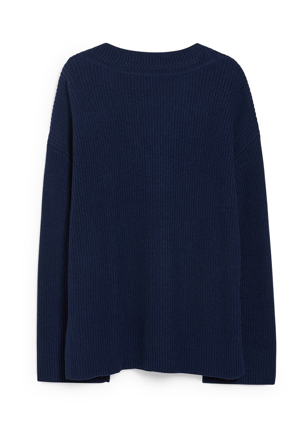 Темно-синий зимний свитер пуловер C&A