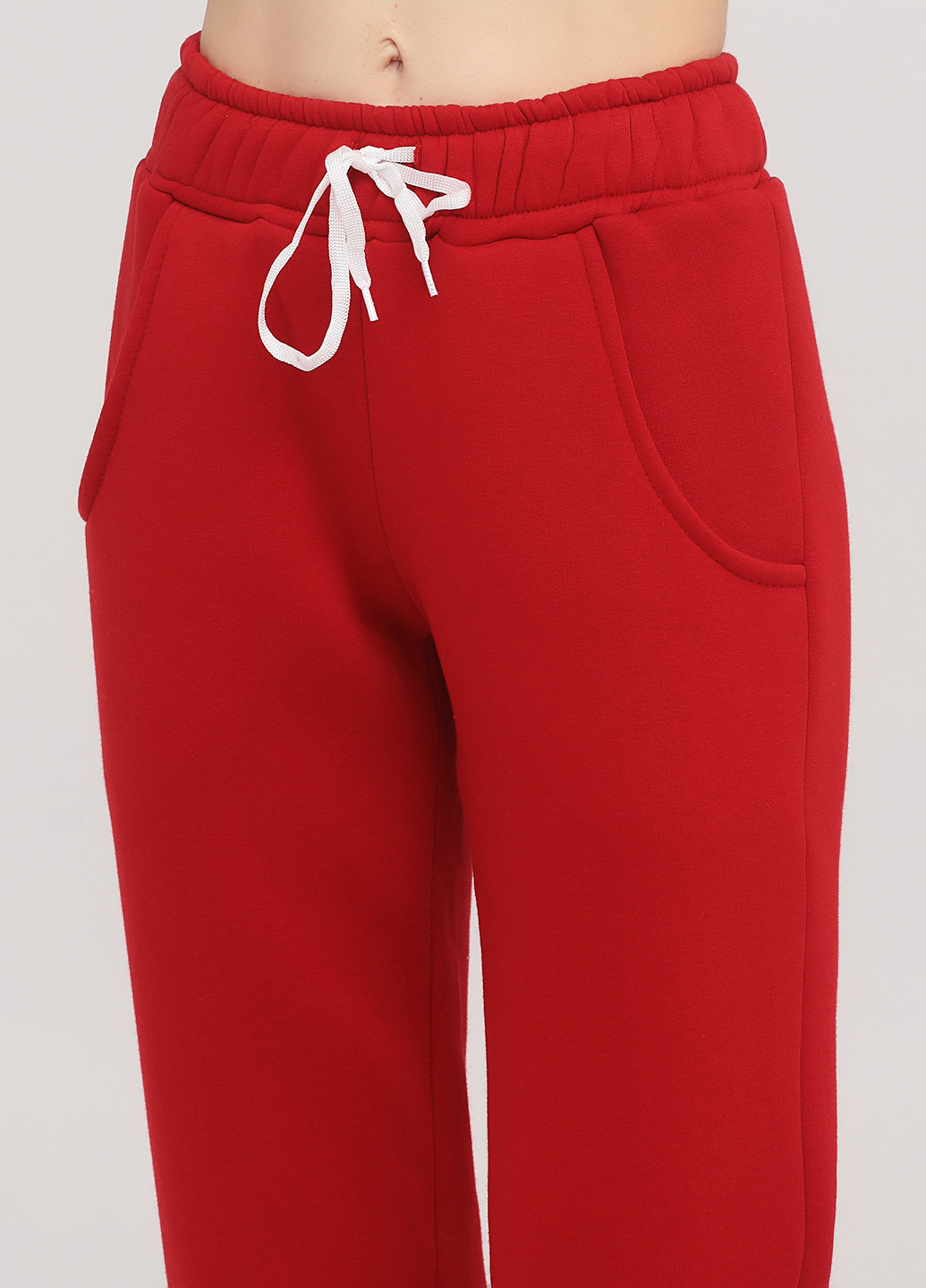 Красные спортивные демисезонные джоггеры брюки Radda
