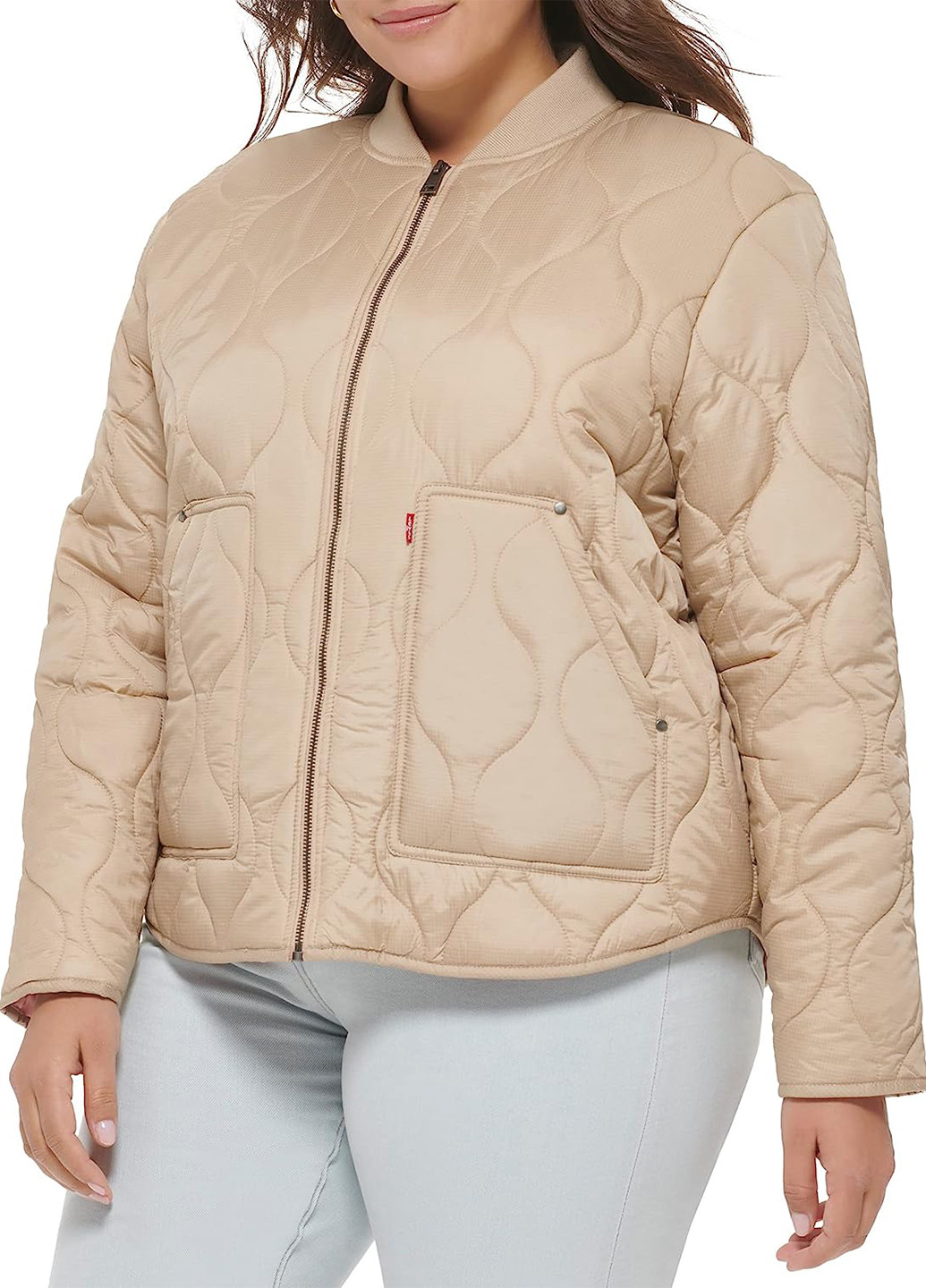 Бежевая демисезонная куртка Levi's