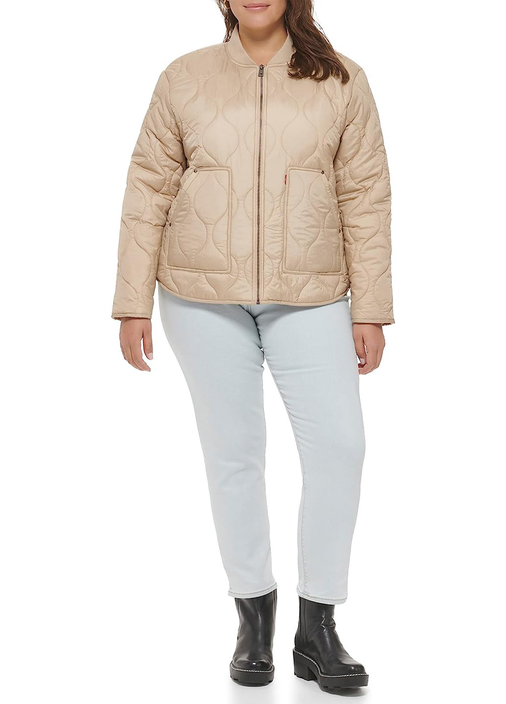 Бежевая демисезонная куртка Levi's