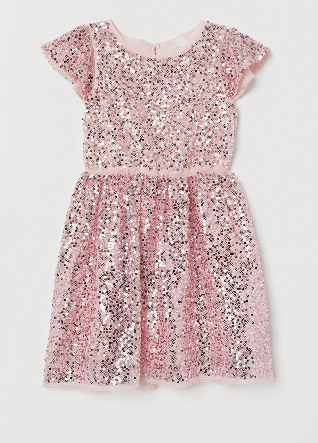 Светло-розовое тюлевое платье с пайетками H&M (238832223)