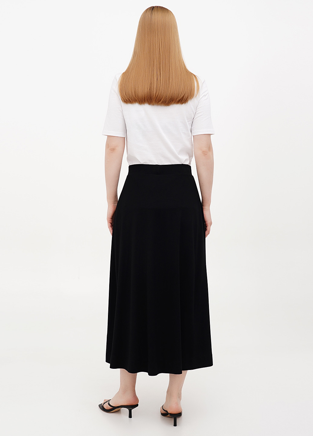 Черная кэжуал однотонная юбка EDC