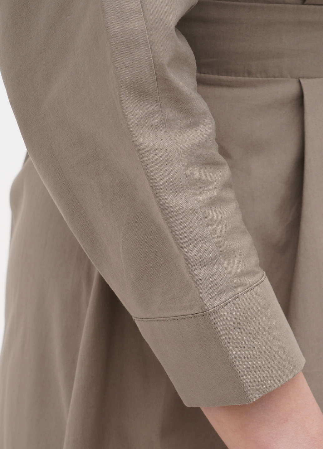 Сіро-зелена кежуал сукня Sassofono Club однотонна