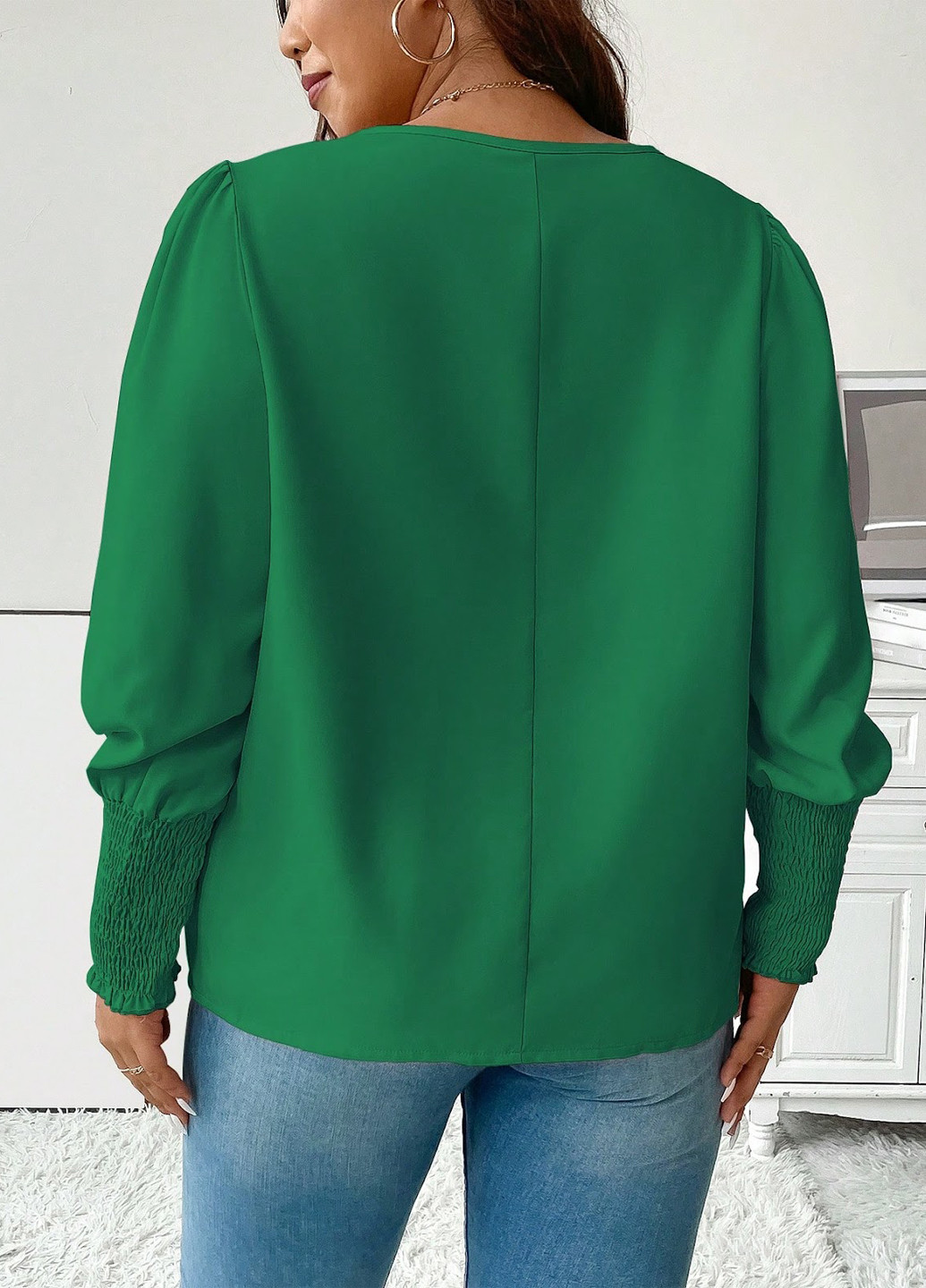 Зелёная блуза SHEIN