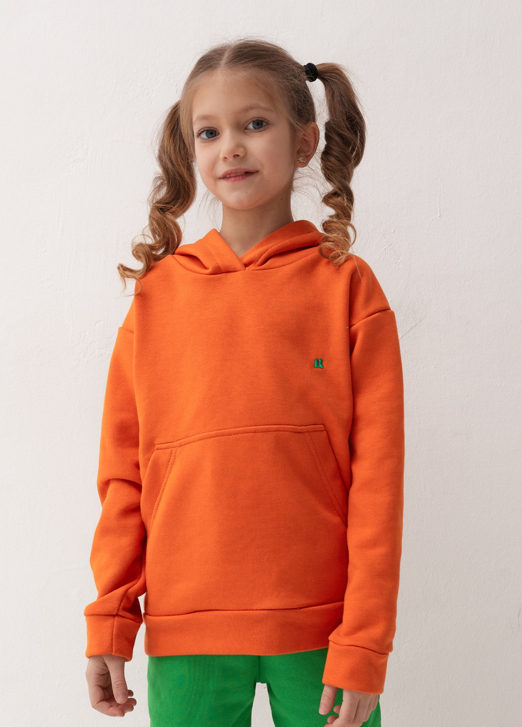 Оранжевый демисезонный детский спортивный повседневный костюм beauty Kindamor весна-осень 2022