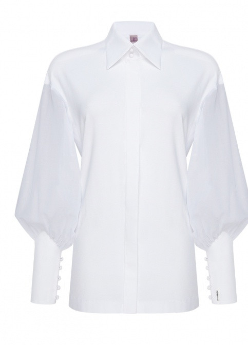 Біла демісезонна блуза LKcostume