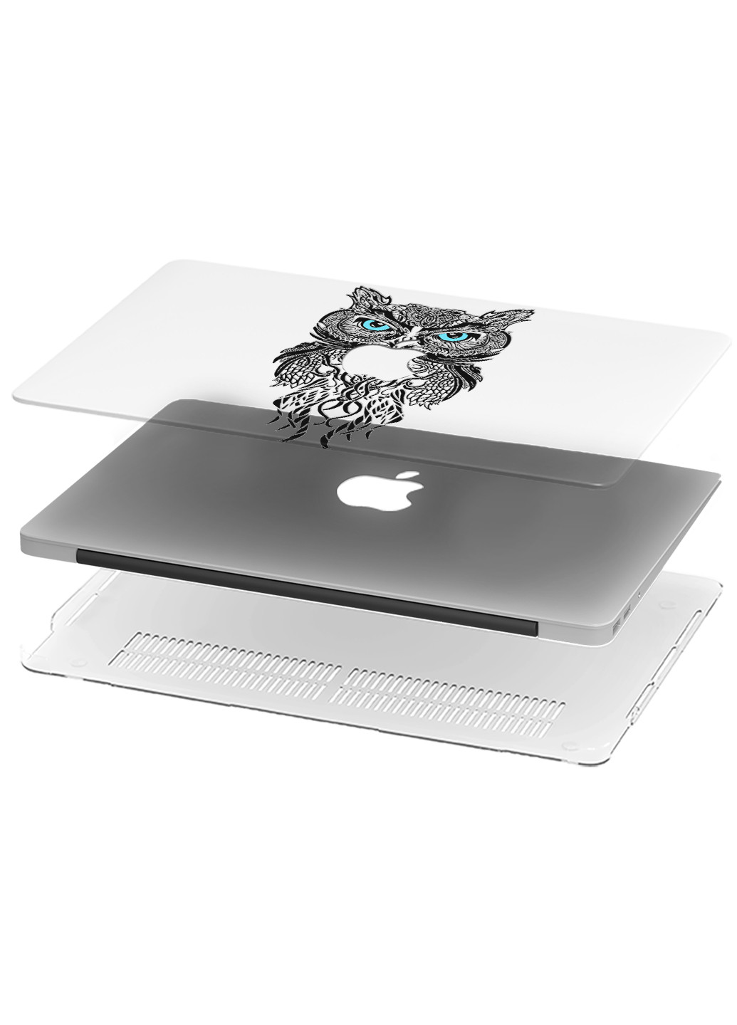 Чохол пластиковий для Apple MacBook Pro 13 A1278 Сова (Owl) (6347-1760) MobiPrint (218528519)