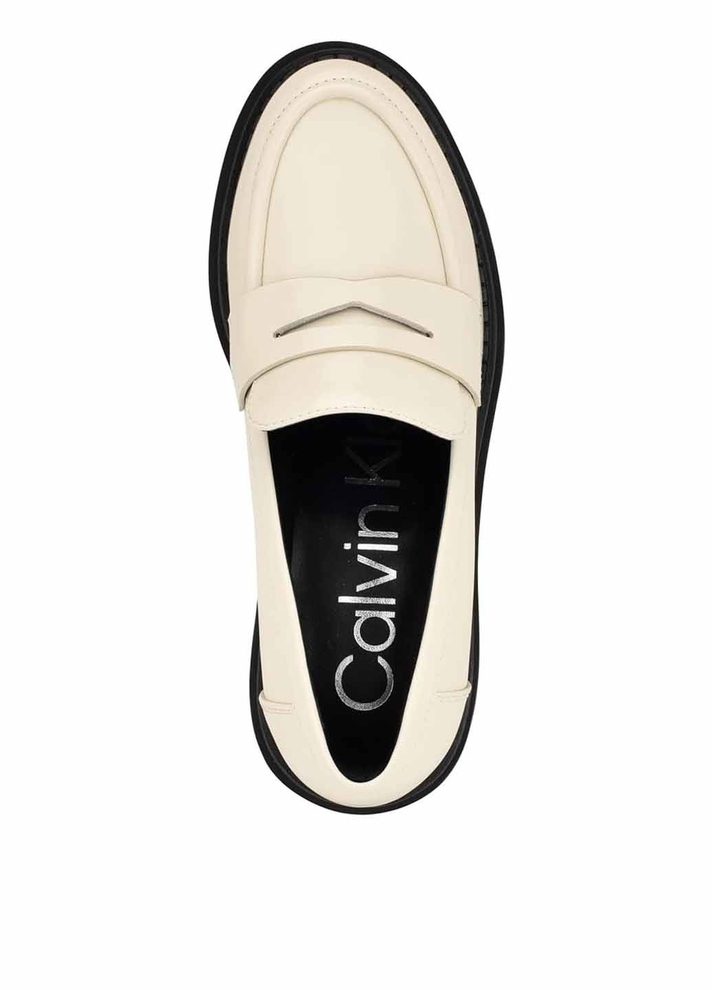 Calvin Klein Туфли лоферы молочный з искусственная кожа, сша — демисезон (366560998)