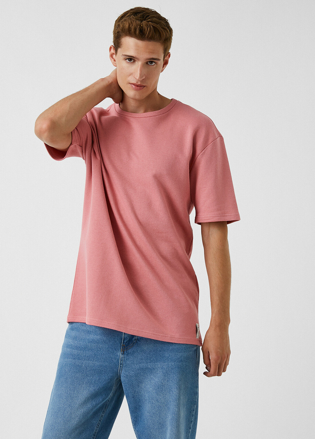 Розовая демисезонная футболка KOTON