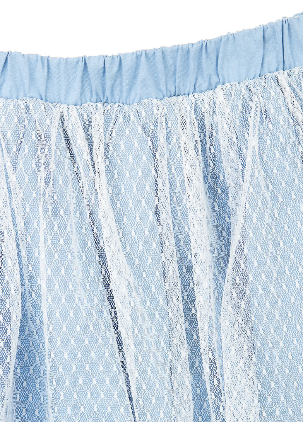 Голубая кэжуал однотонная юбка Kids Couture мини