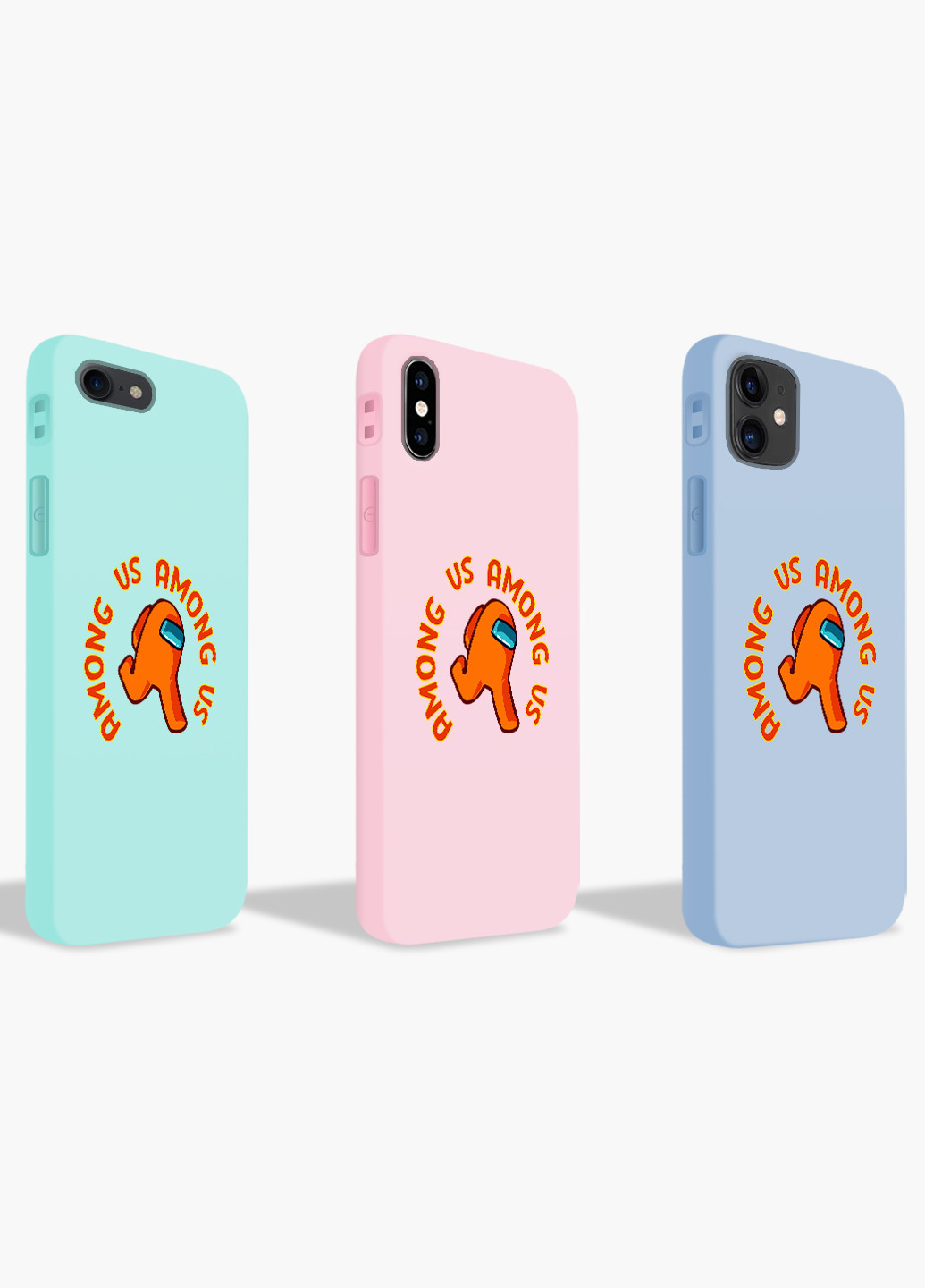 Чехол силиконовый Apple Iphone 11 Pro Амонг Ас Оранжевый (Among Us Orange) (9231-2408) MobiPrint (219561440)