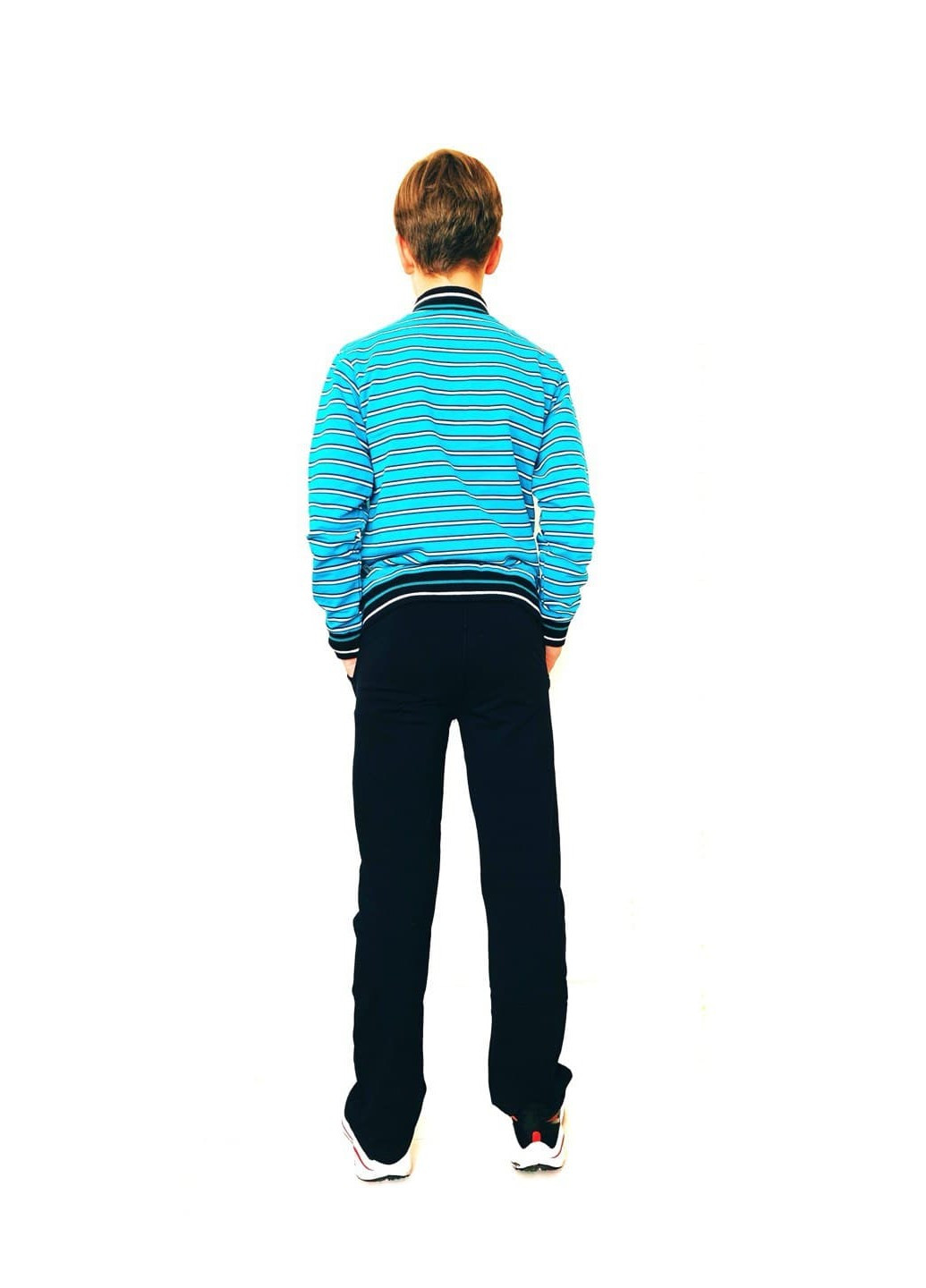 Голубой демисезонный костюм (кофта, брюки) Wanex