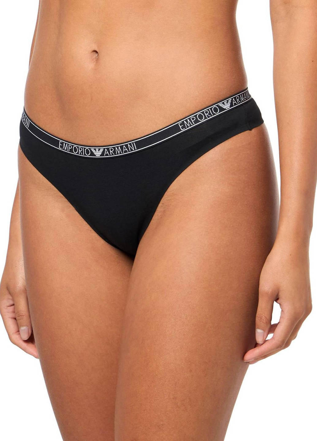 Чорний демісезонний комплект (бюстгальтер, трусики) Emporio Armani