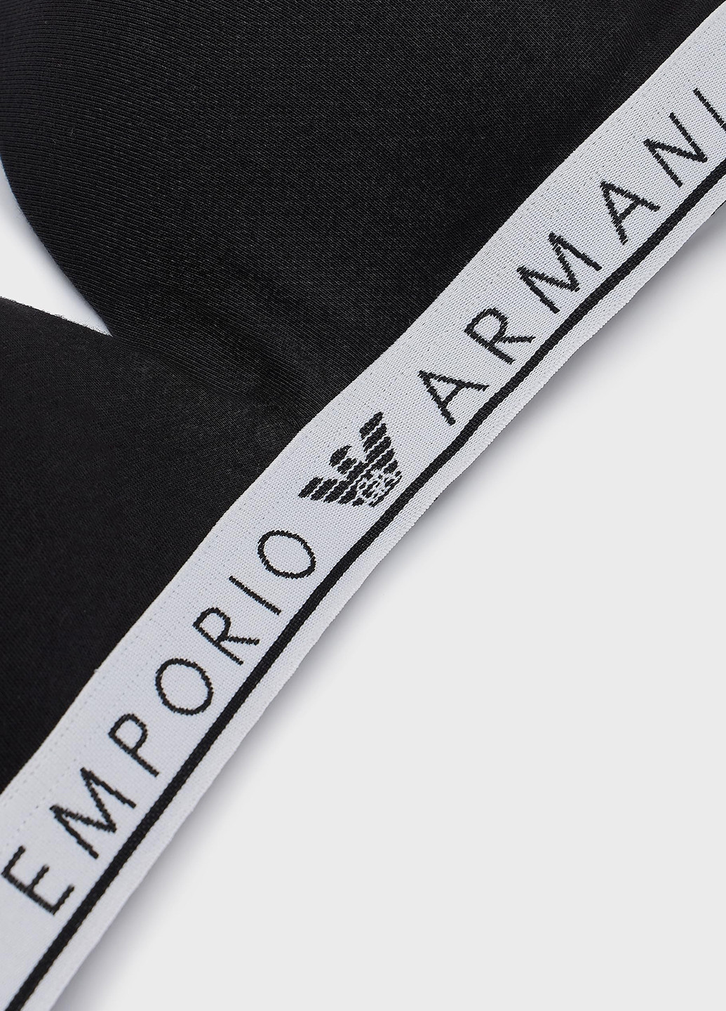 Чорний демісезонний комплект (бюстгальтер, трусики) Emporio Armani