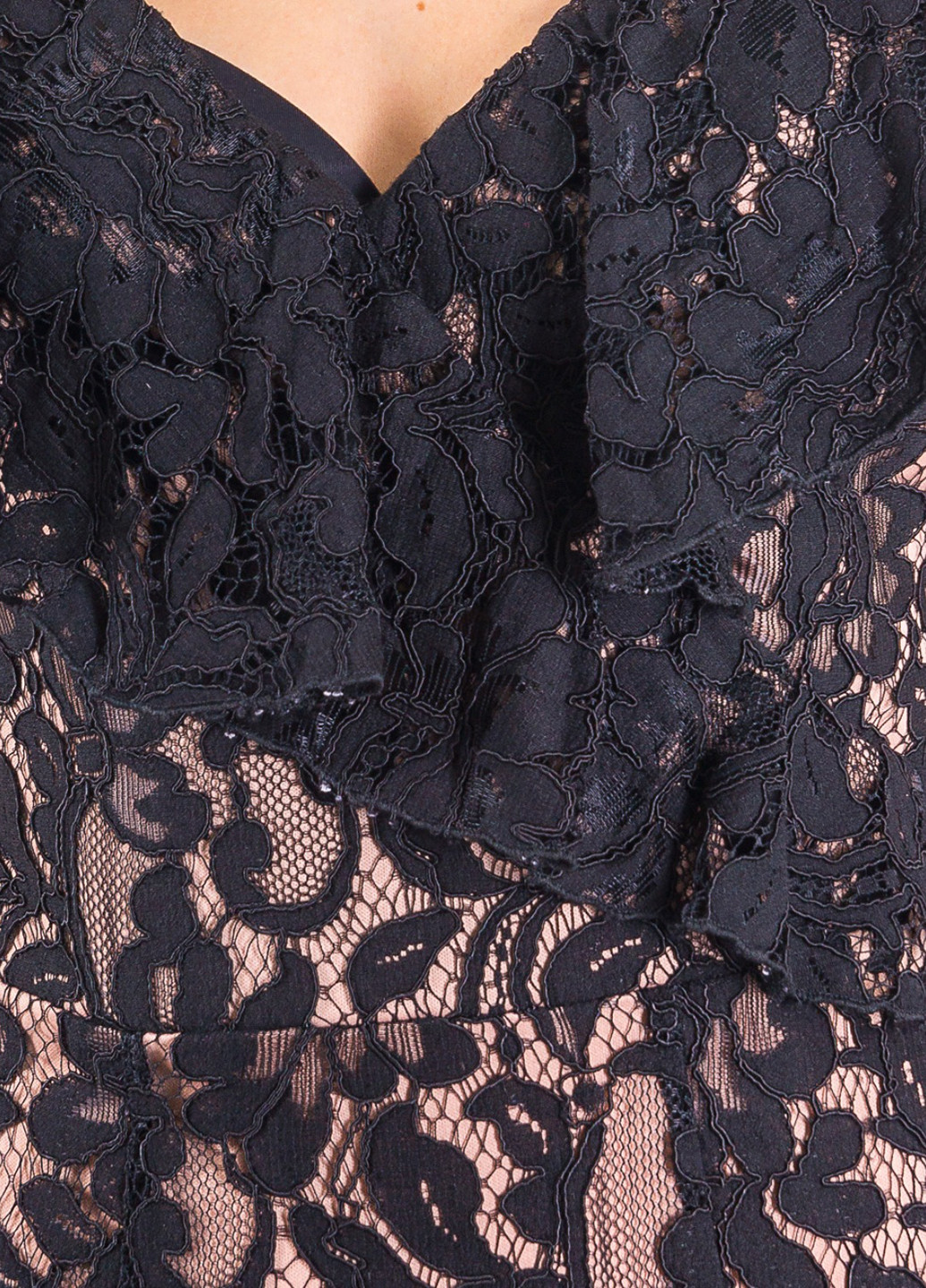 Черное вечернее платье футляр, годе Jessica Wright однотонное