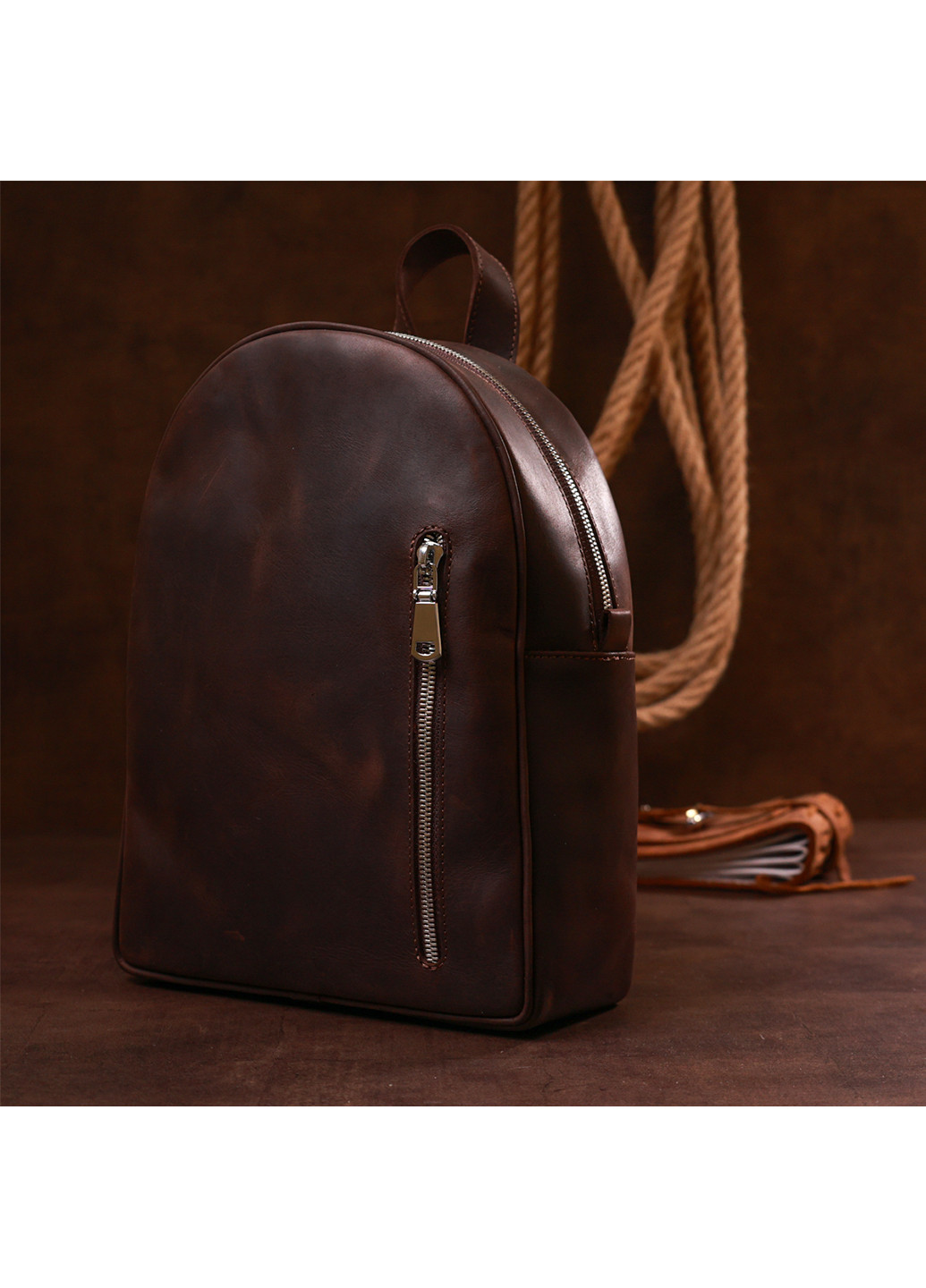 Женский кожаный рюкзак 21х28х9 см Shvigel (253490797)