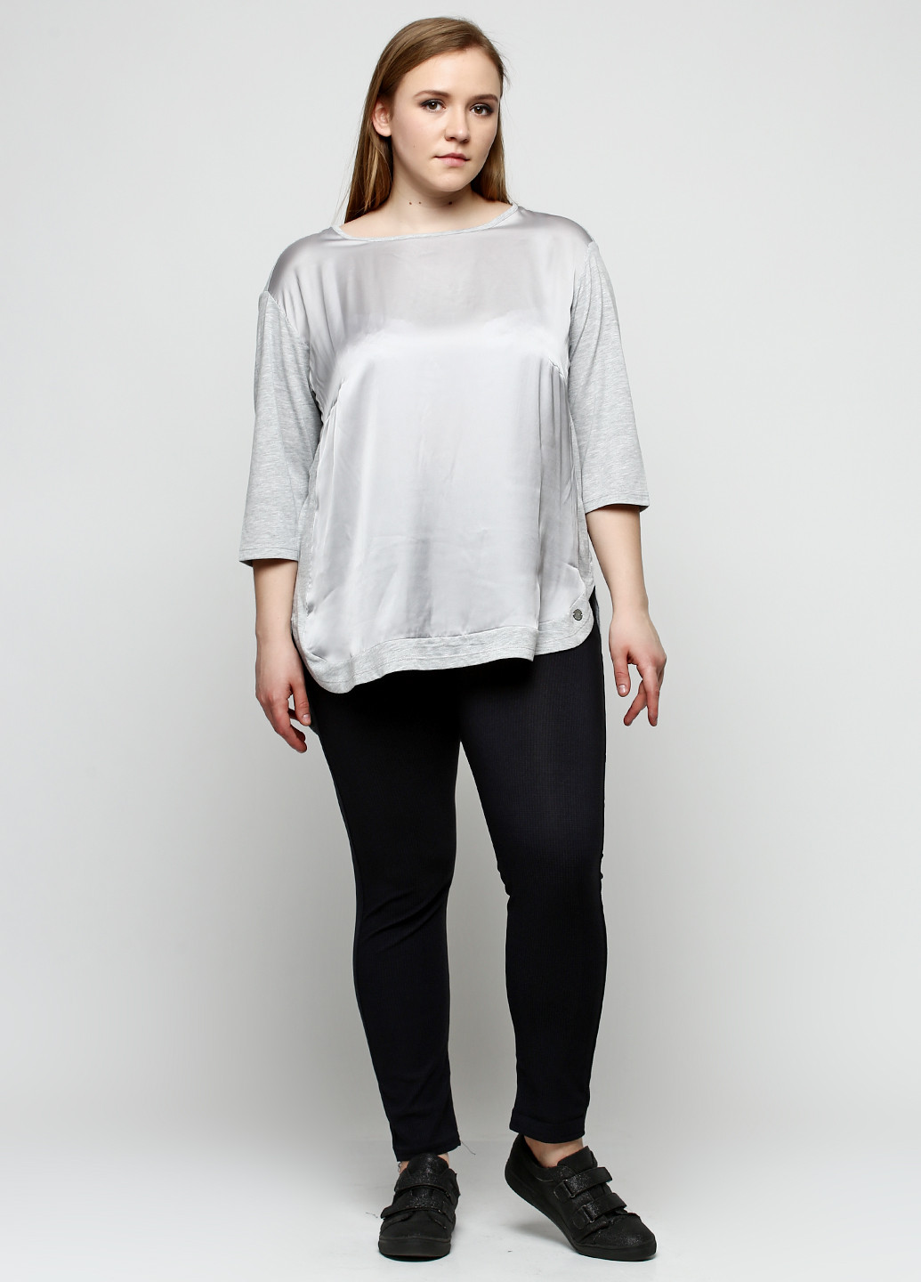 Темно-серые демисезонные леггинсы EST