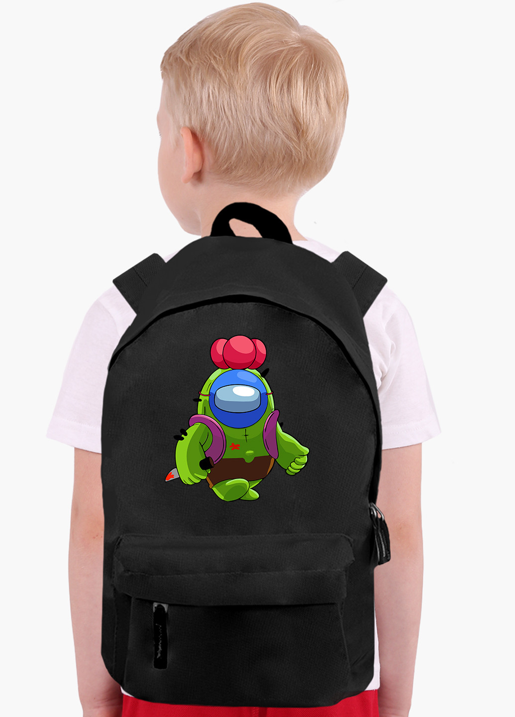 Детский рюкзак Спайк Бравл Старс Амонг Ас (Spike Brawl Stars with Pin Among Us) (9263-2599) MobiPrint (217074892)