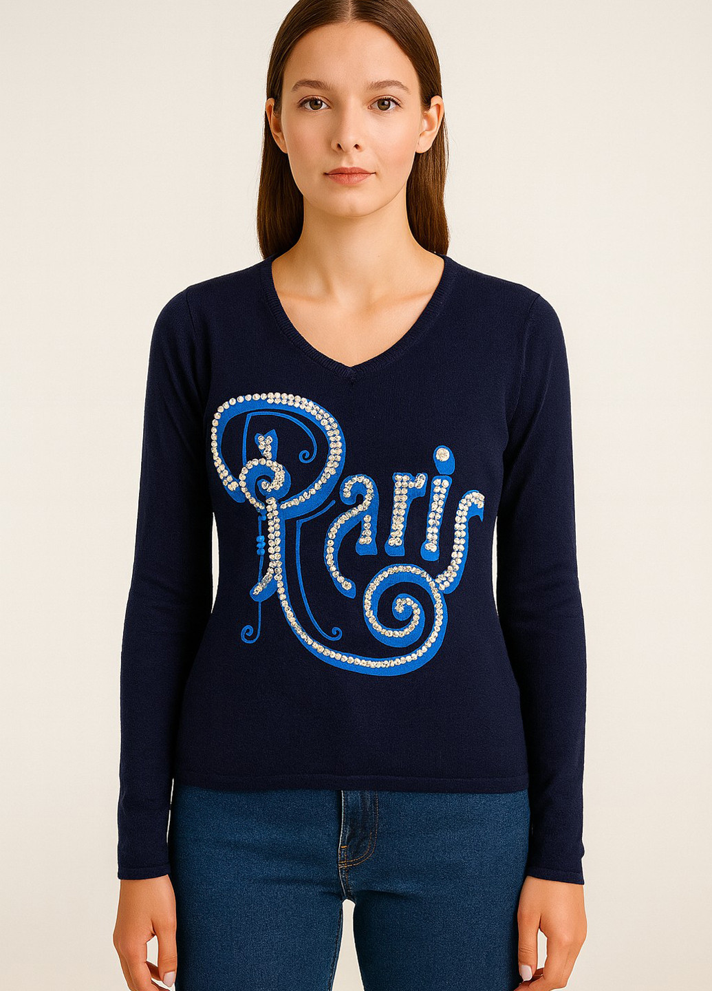 Темно-синий демисезонный пуловер пуловер Imperial