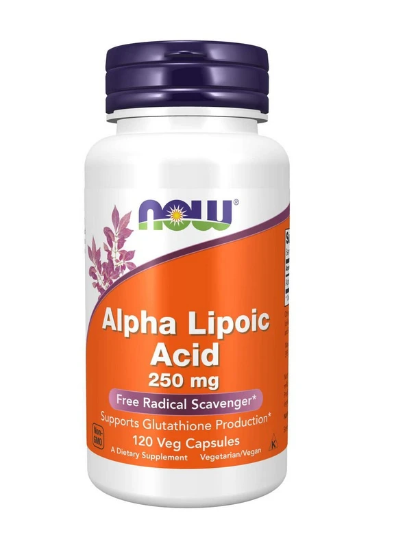 Альфа-ліпоєва кислота Alpha Lipoic Acid 250 mg 120 caps Now (254916619)