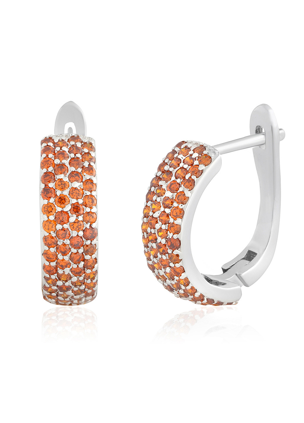 Серебряные серьги с фианитами ск2фг/468 Silvex925 (201169575)