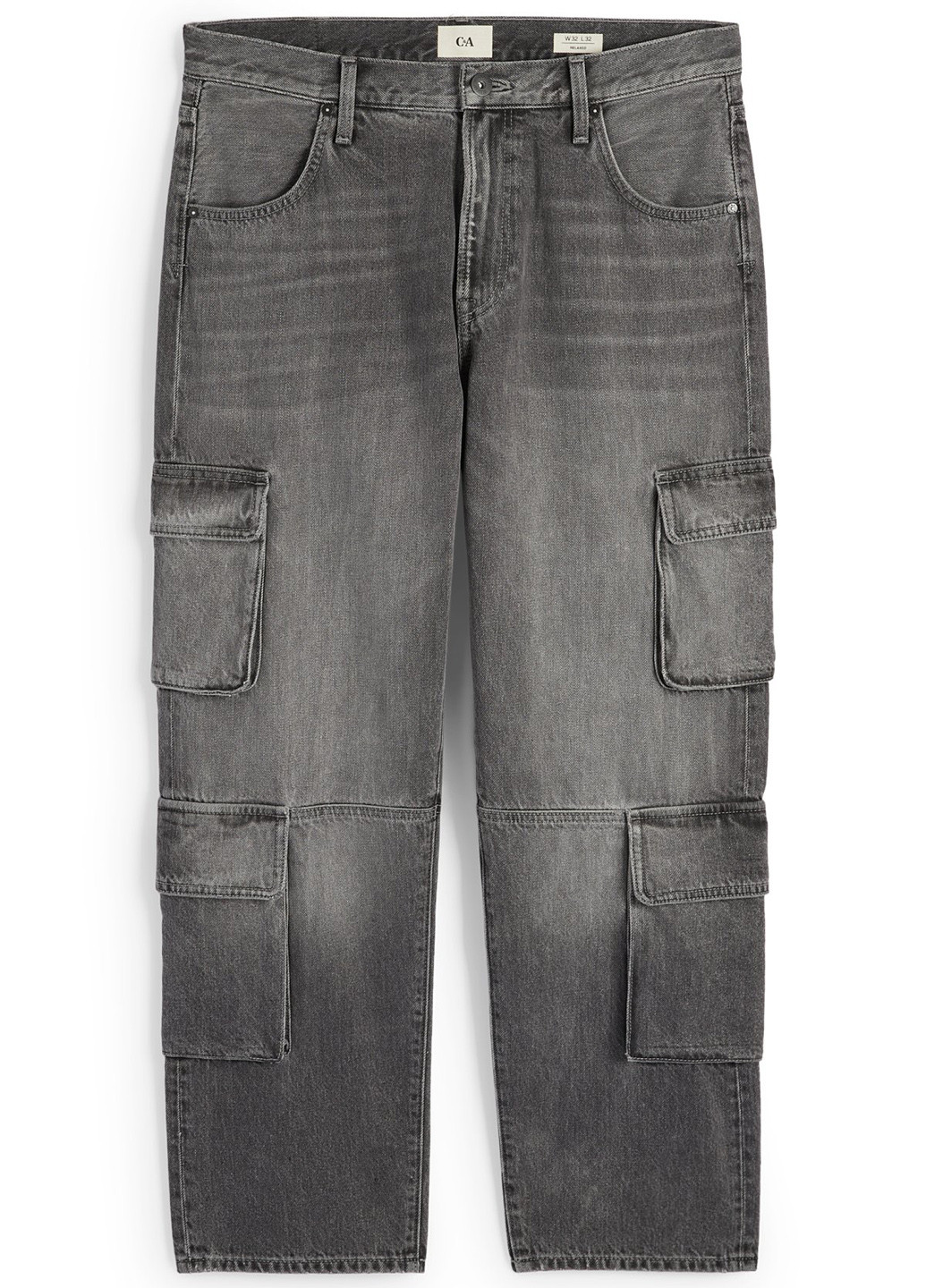 Темно-серые демисезонные карго джинсы C&A