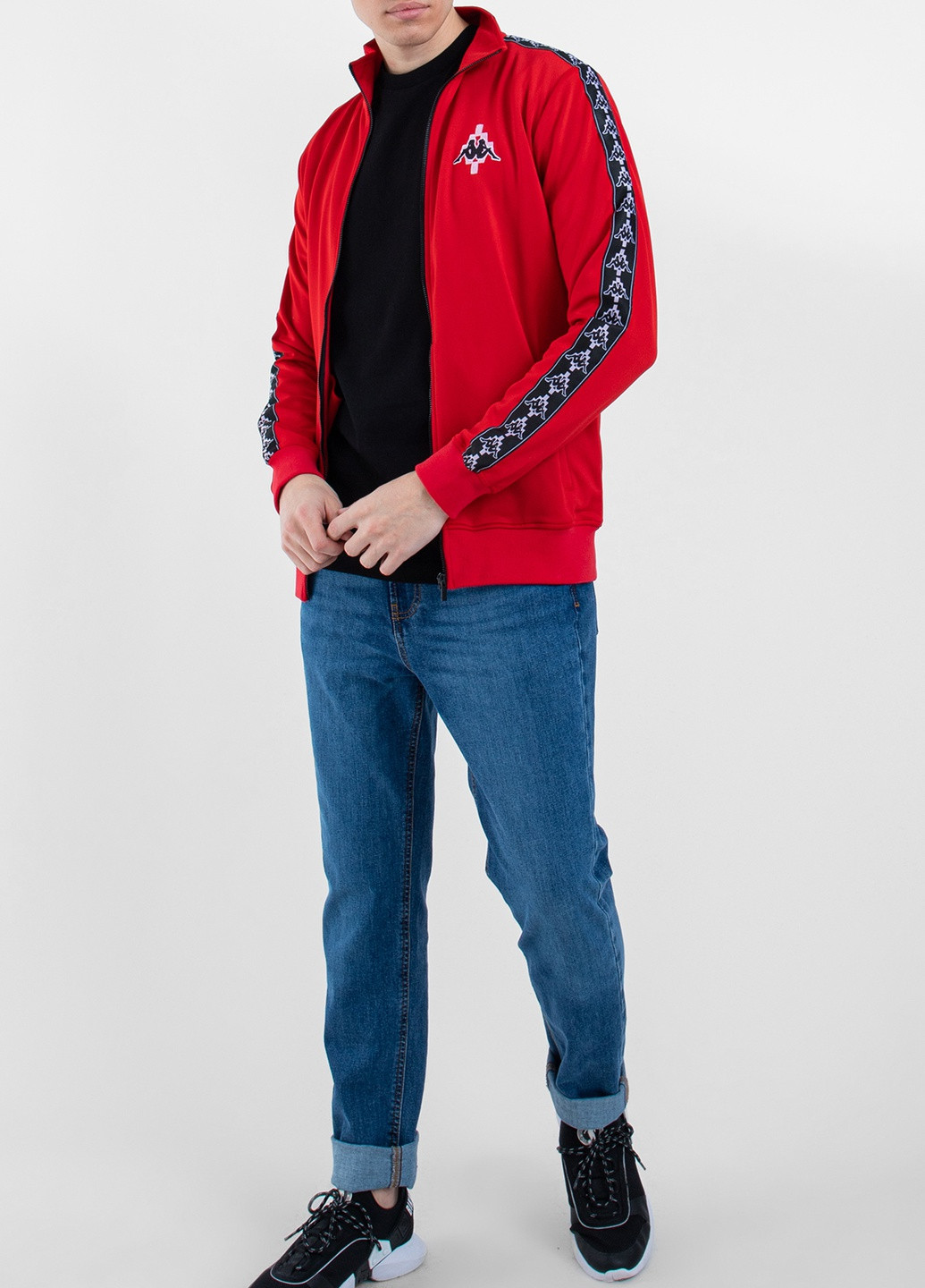 Красная спортивная кофта из хлопка Marcelo Burlon (228131927)