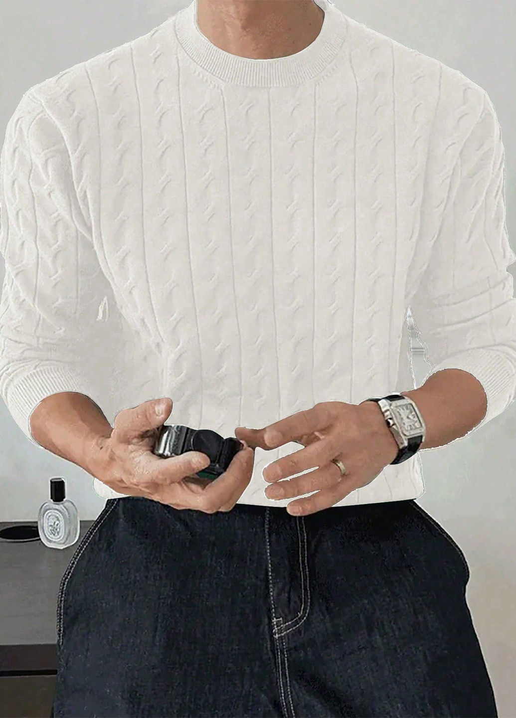 Білий демісезонний джемпер джемпер SHEIN