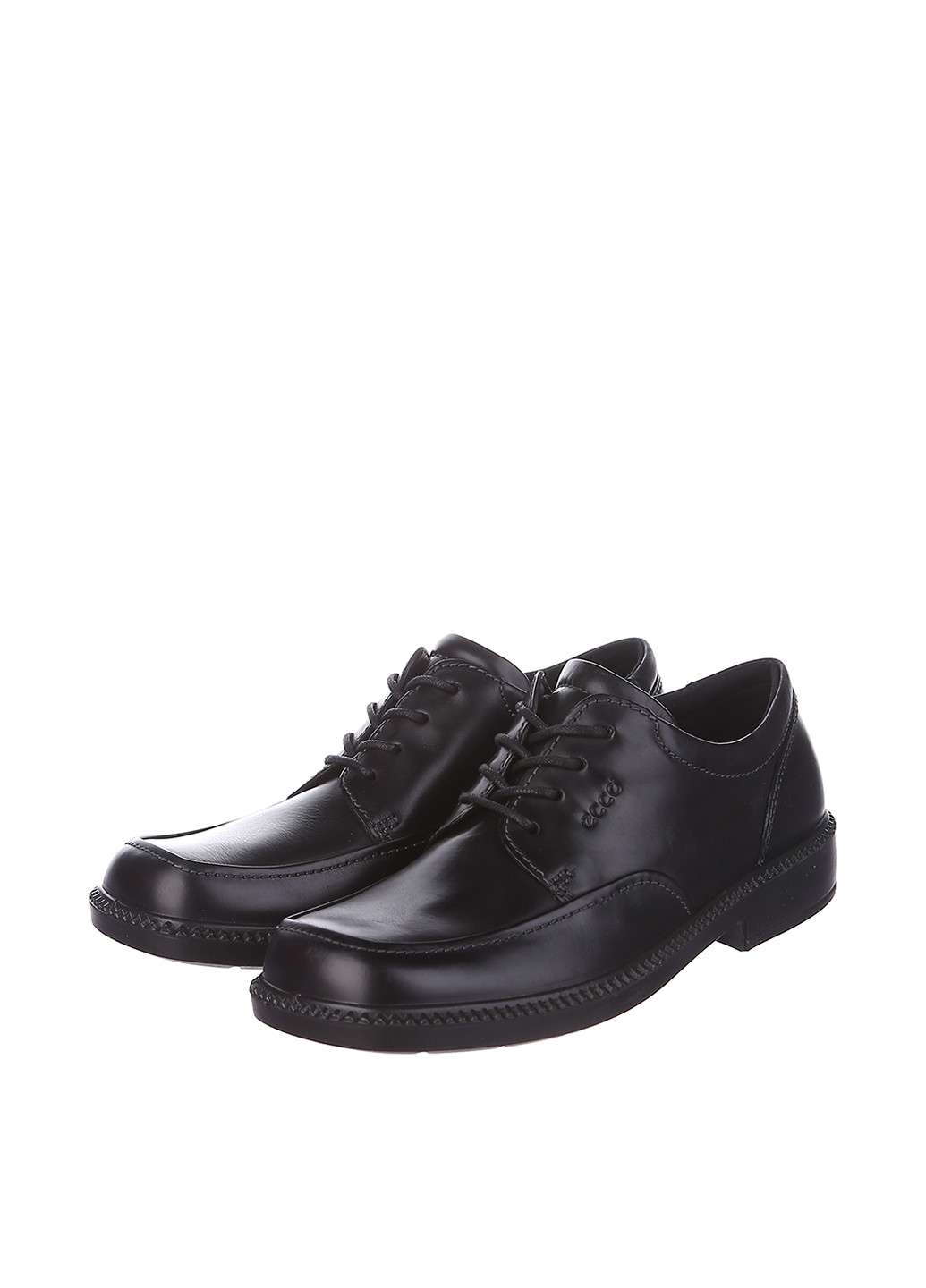 Черные туфли со шнурками Ecco