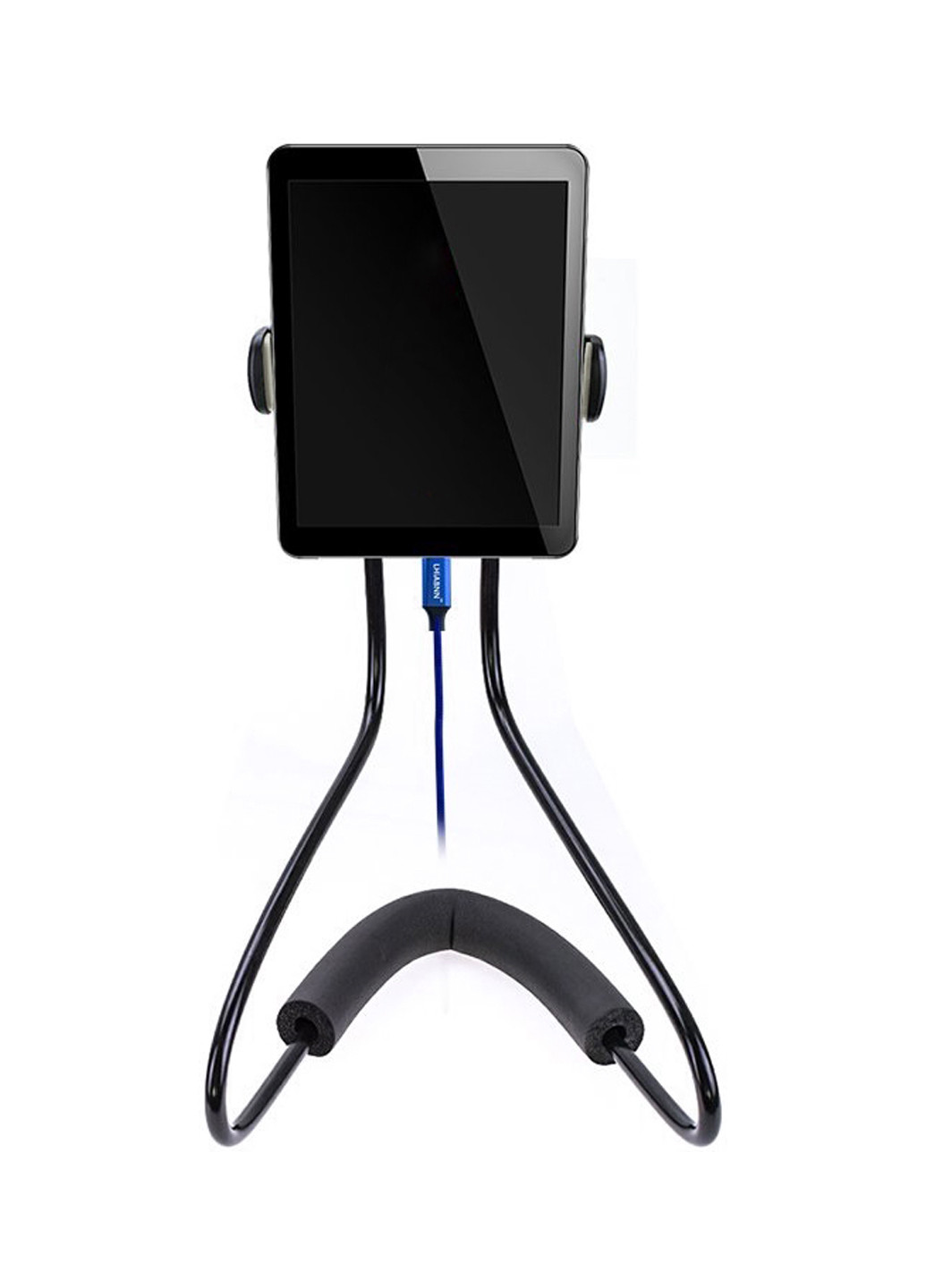 Держатель для телефона или планшета на шею, 20х10х8 см UFT однотонная чёрная